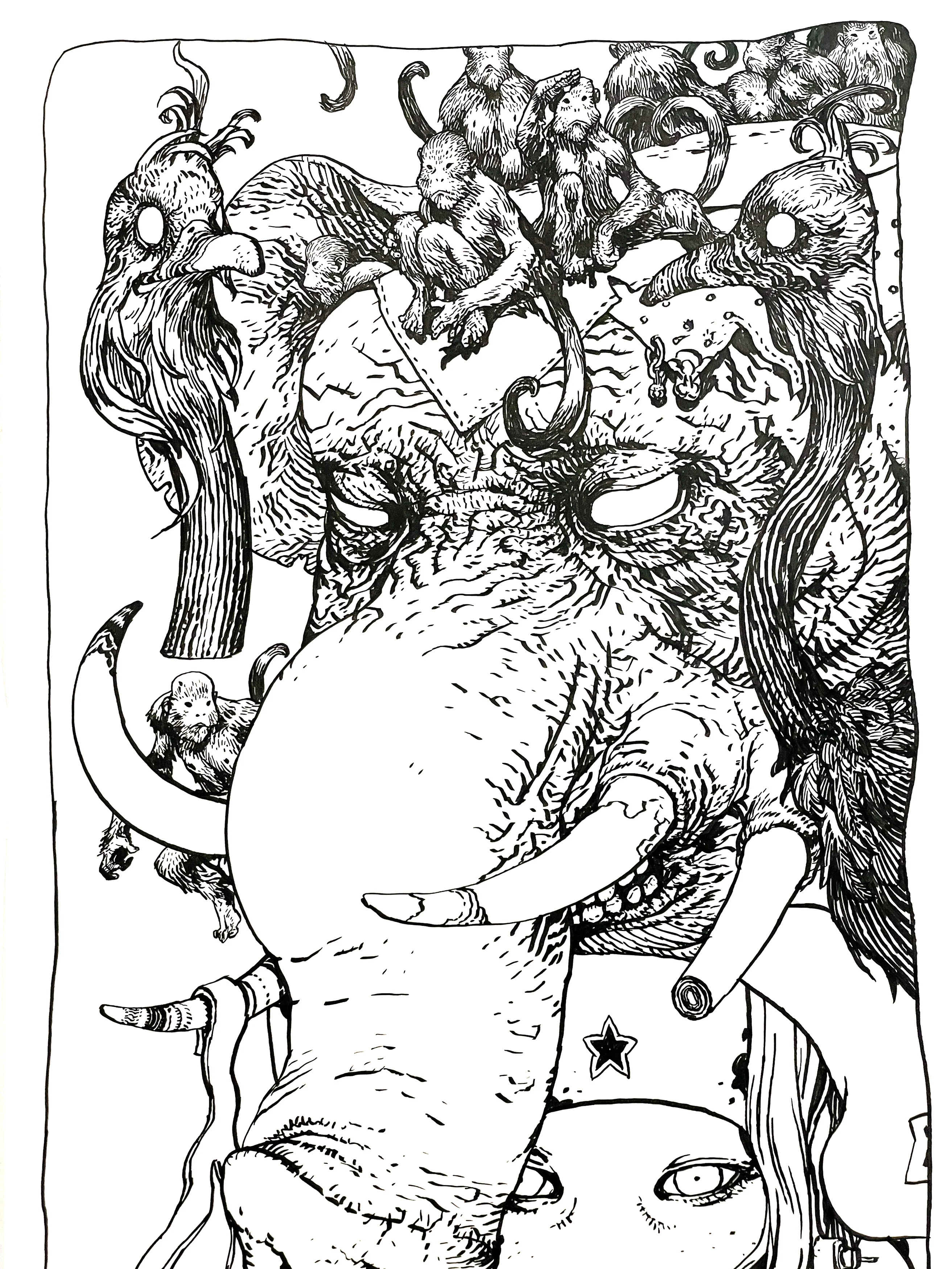 Katsuya Terada - Animals and the World - Live Drawing (December 2023) - Image 2