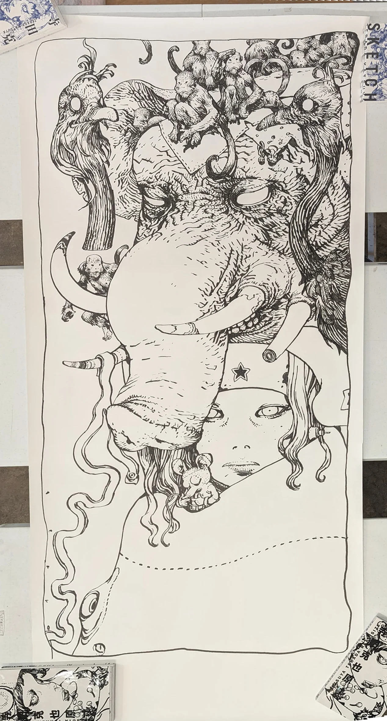 Katsuya Terada - Animals and the World - Live Drawing (December 2023) - Image 4