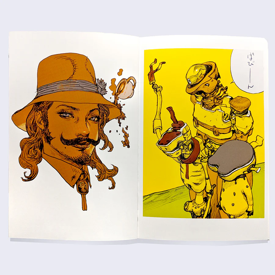 Katsuya Terada x Giant Robot - I Love Coffee I Love Ninja Zine + Sticker - Image 3