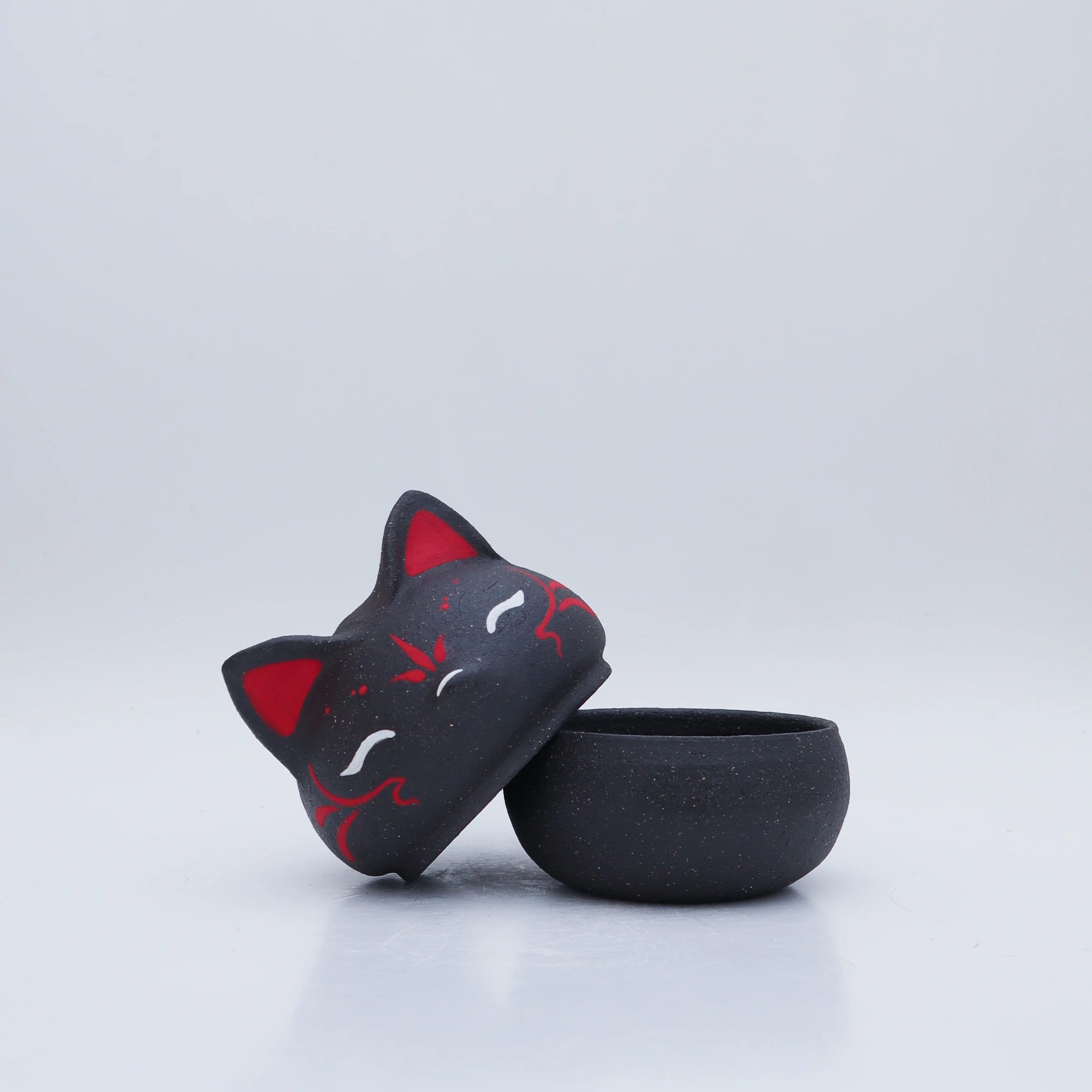 KILN - #42 & #43 - Dani Kawaii - "Kitsune Lidded Jar" - Image 10