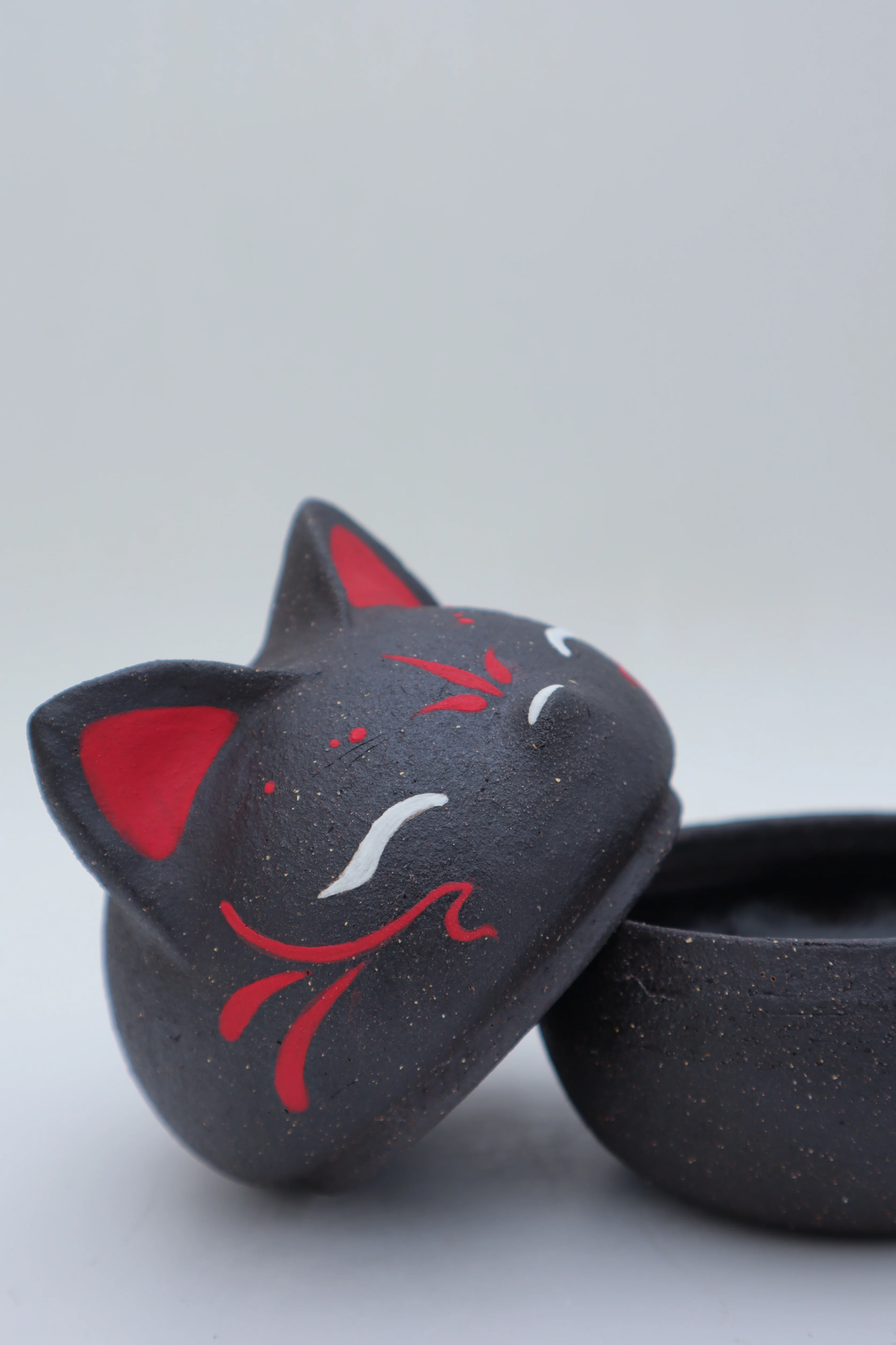 KILN - #42 & #43 - Dani Kawaii - "Kitsune Lidded Jar" - Image 11