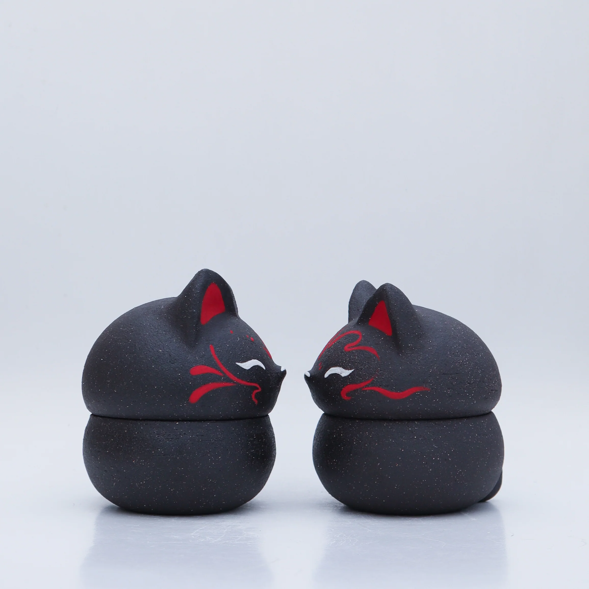 KILN - #42 & #43 - Dani Kawaii - "Kitsune Lidded Jar" - Image 13