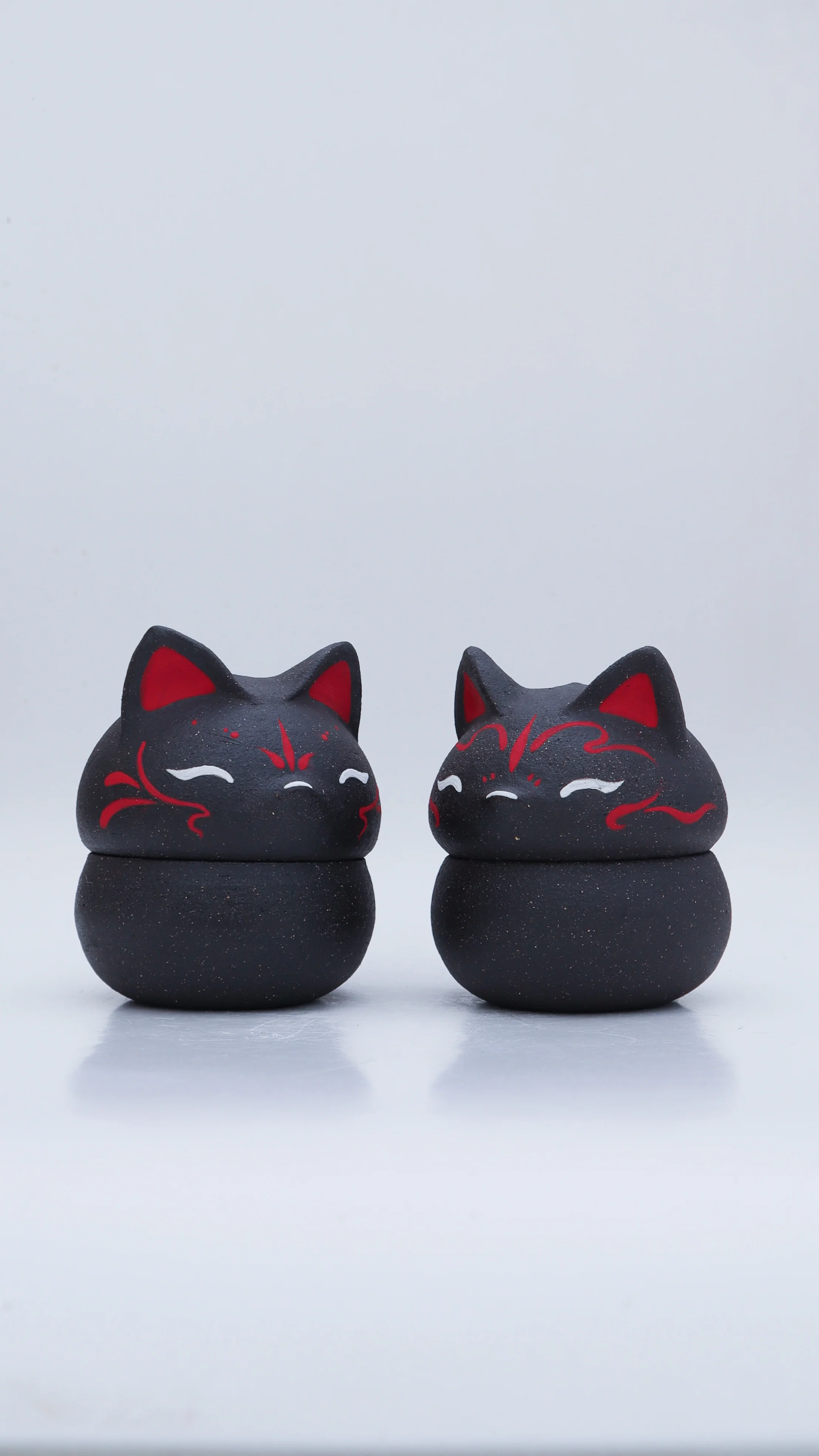 KILN - #42 & #43 - Dani Kawaii - "Kitsune Lidded Jar" - Image 14