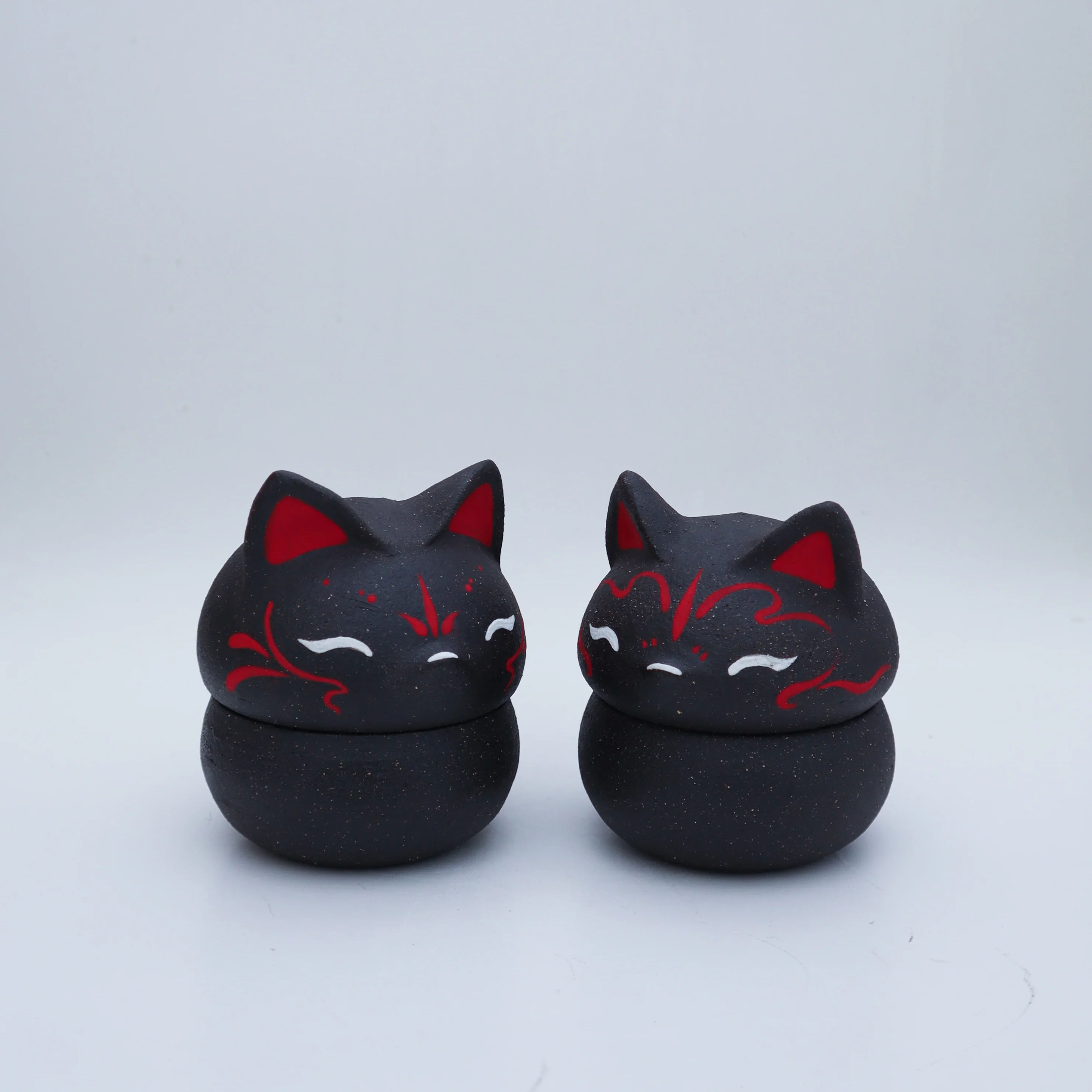 KILN - #42 & #43 - Dani Kawaii - "Kitsune Lidded Jar" - Image 15