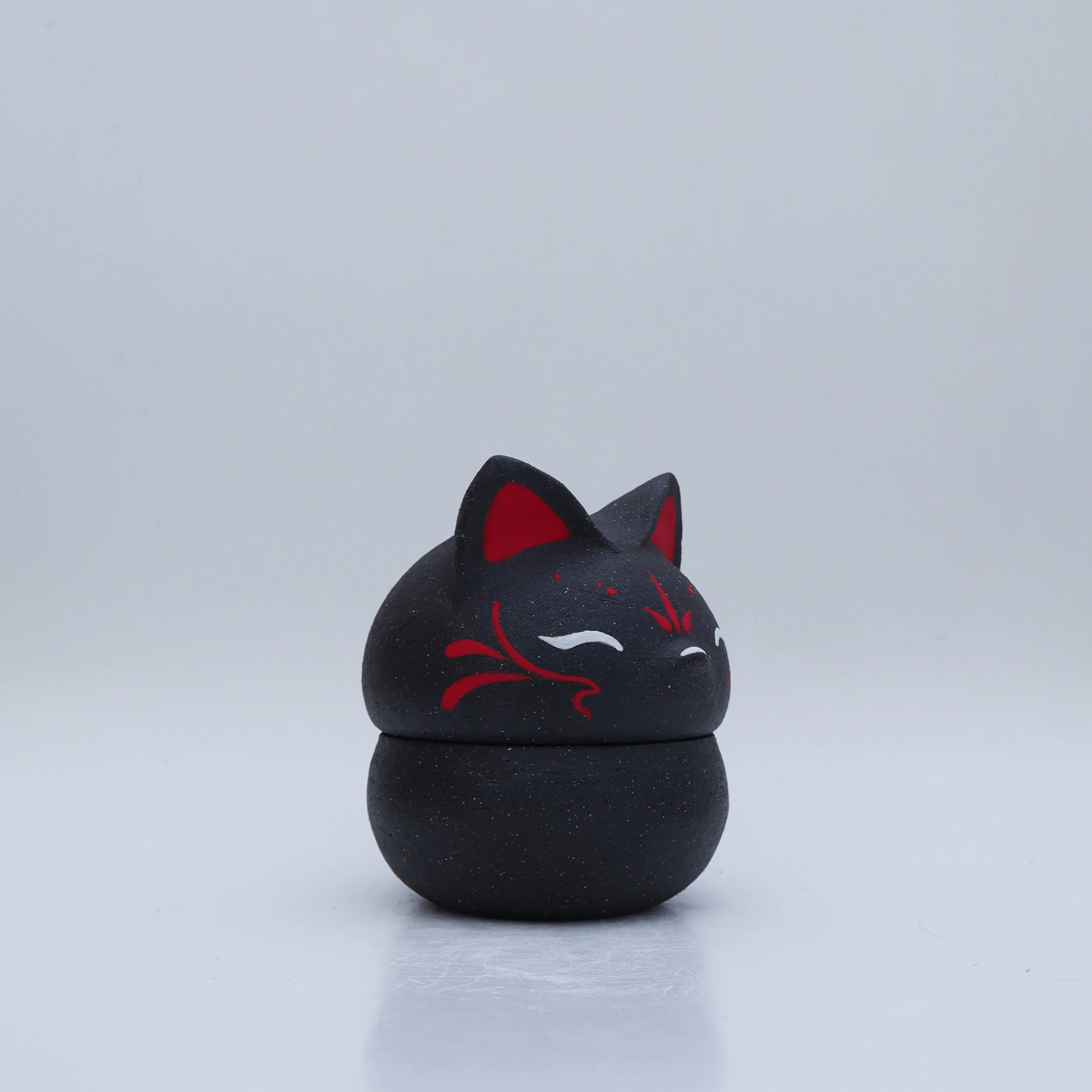 KILN - #42 & #43 - Dani Kawaii - "Kitsune Lidded Jar" - Image 3