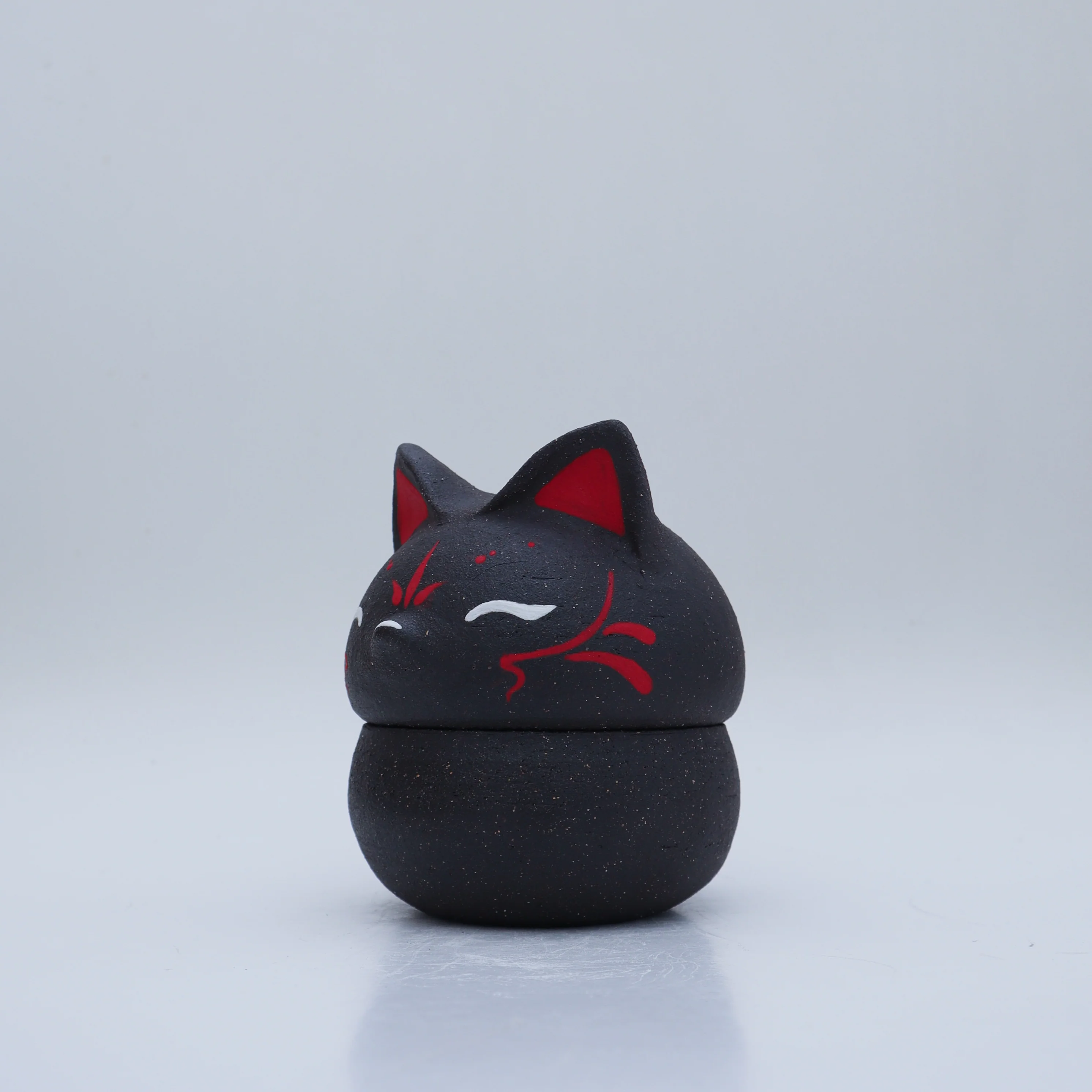 KILN - #42 & #43 - Dani Kawaii - "Kitsune Lidded Jar" - Image 7
