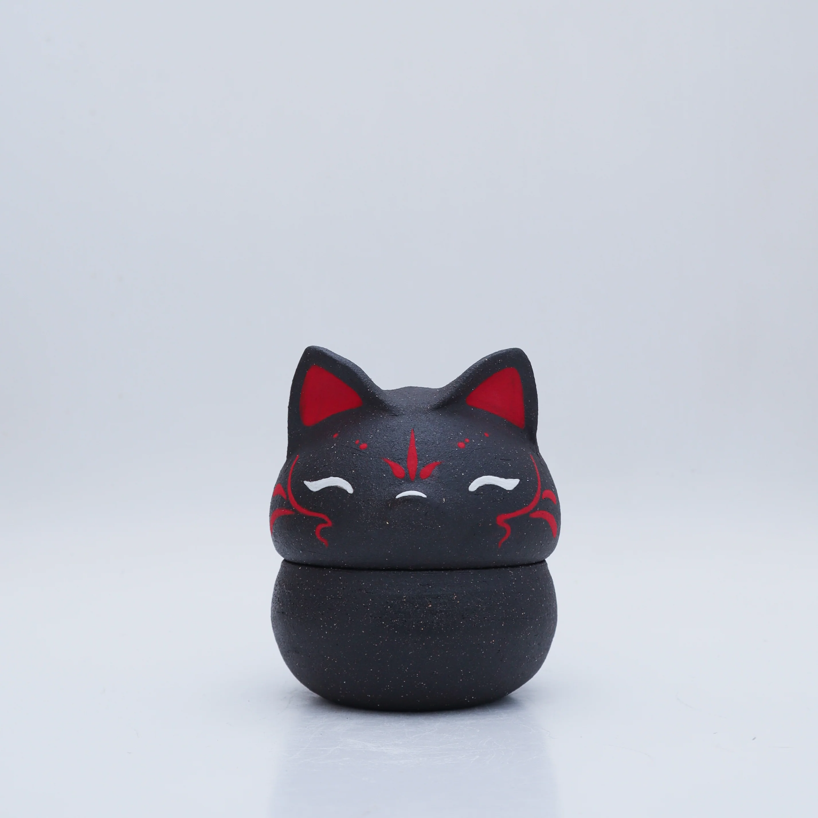KILN - #42 & #43 - Dani Kawaii - "Kitsune Lidded Jar" - Image 9