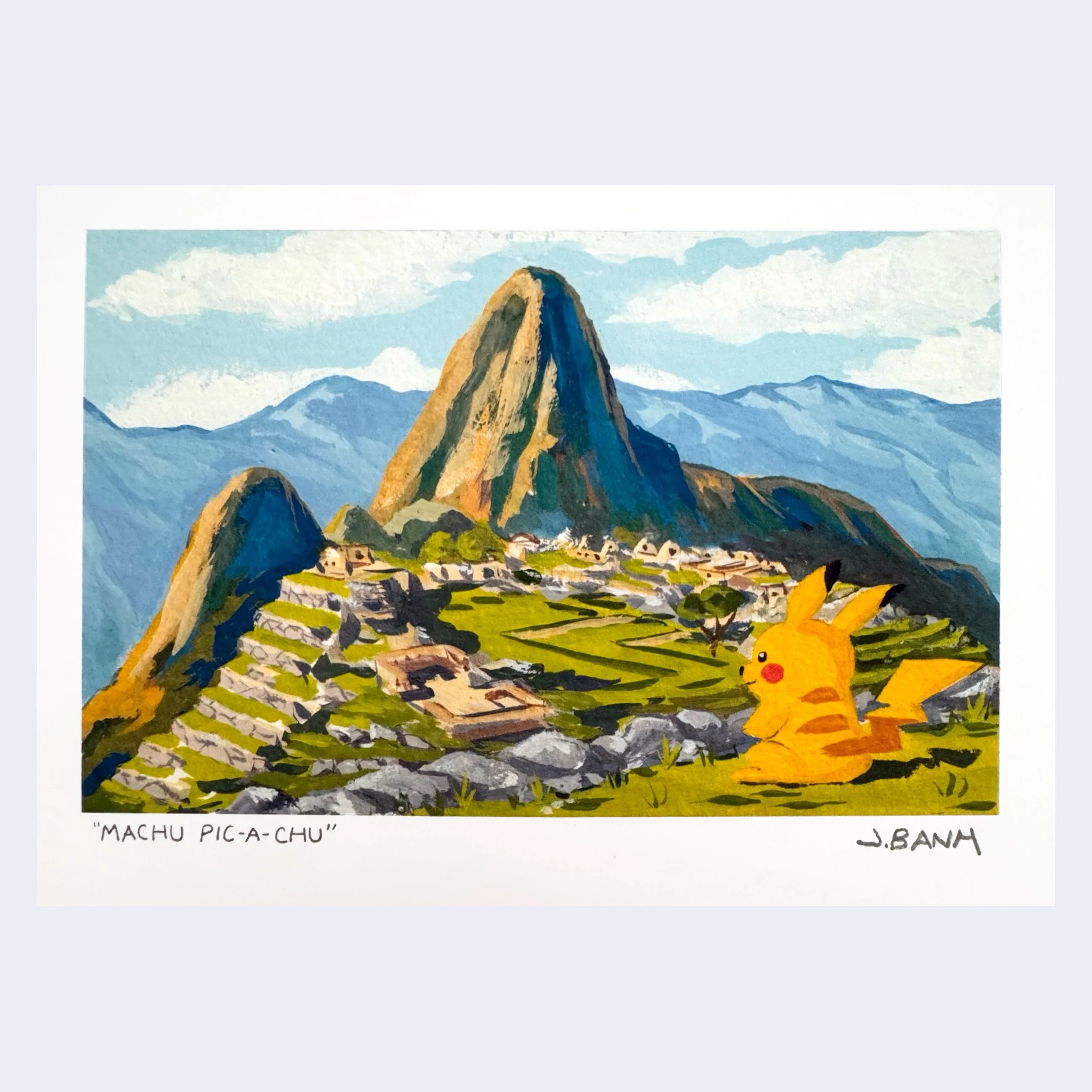 John Banh - "Machu Pic-A-chu" Art Print (Land and Sea Show 2024)