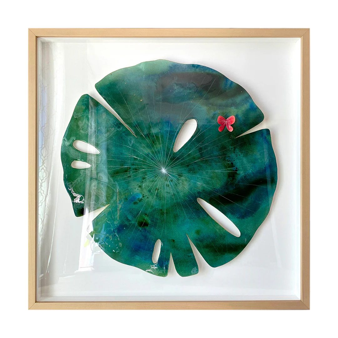 Maggie Chiang - Homesick - Front Window - "Large Lilypad 2 (Red)"