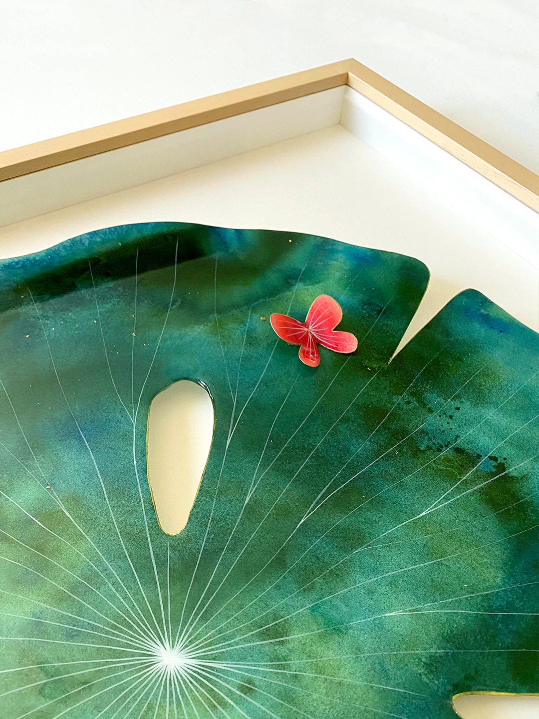 Maggie Chiang - Homesick - Front Window - "Large Lilypad 2 (Red)" - Image 2