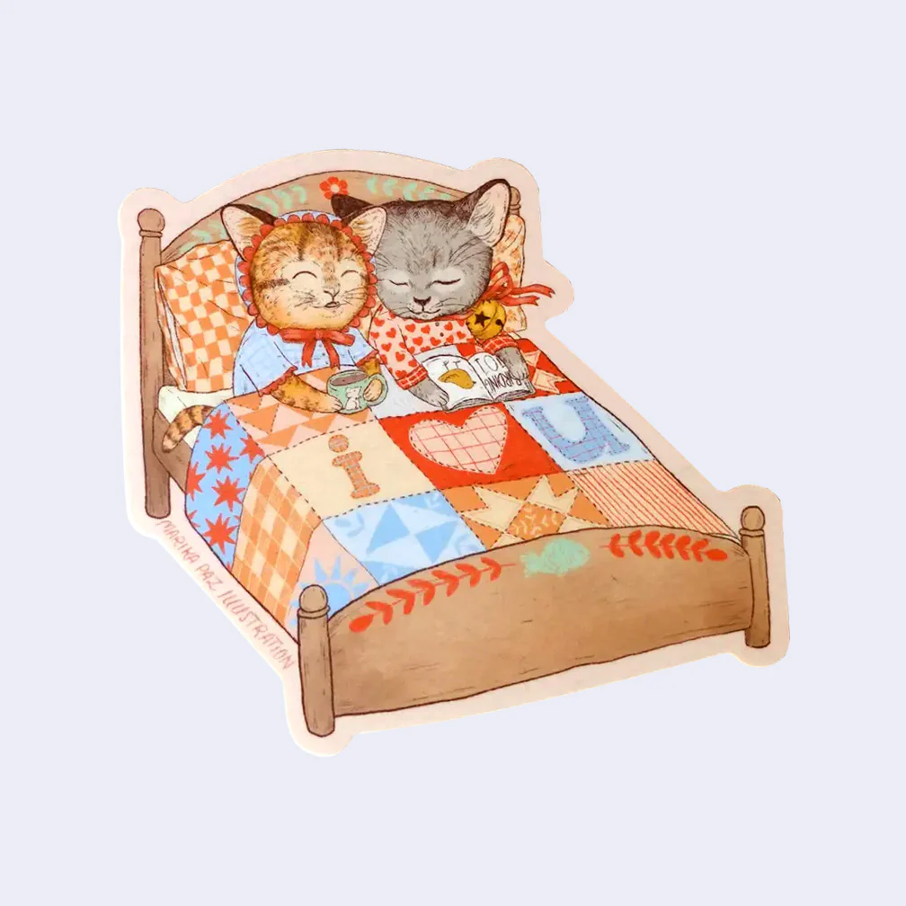 Marika Paz - "I Love You (Bed)" Sticker