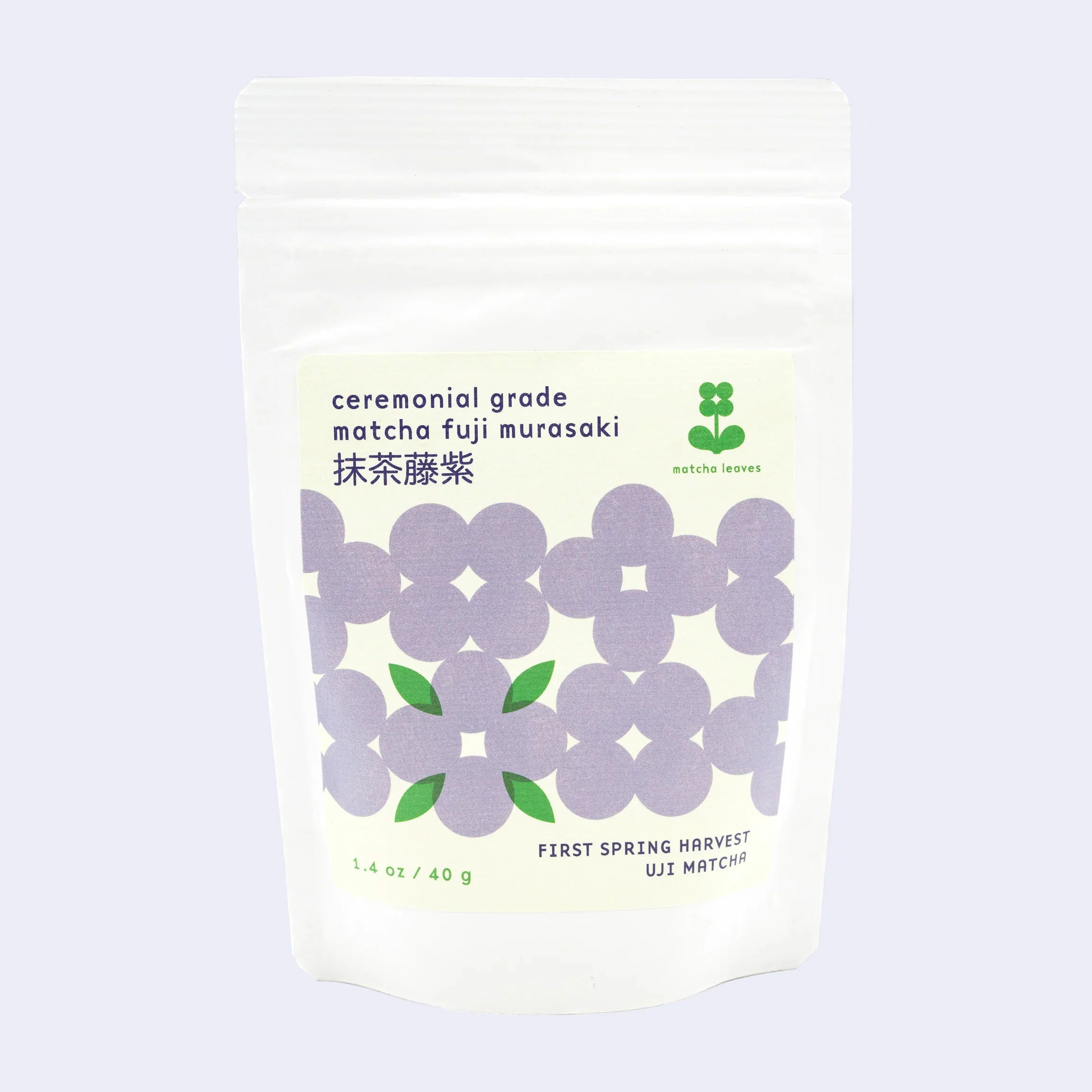 Matcha Leaves - Fuji Murasaki Ceremonial Grade Organic Uji Matcha Powder (40g)