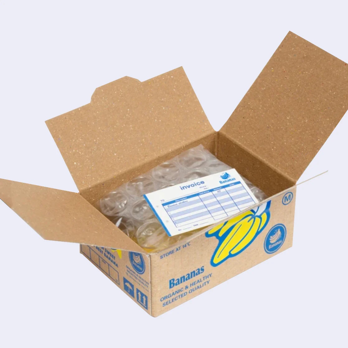 Miniature Shipping Box Flake Sticker Set - Banana - Image 3