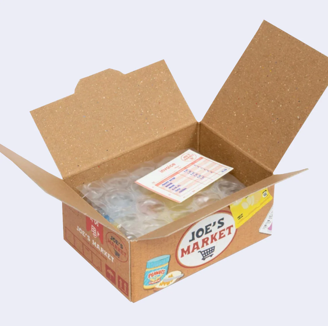 Miniature Shipping Box Flake Sticker Set - Joe's Market - Image 3