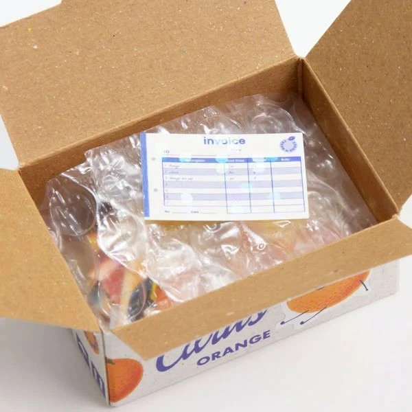 Miniature Shipping Box Flake Sticker Set - Mister Citrus Orange - Image 3