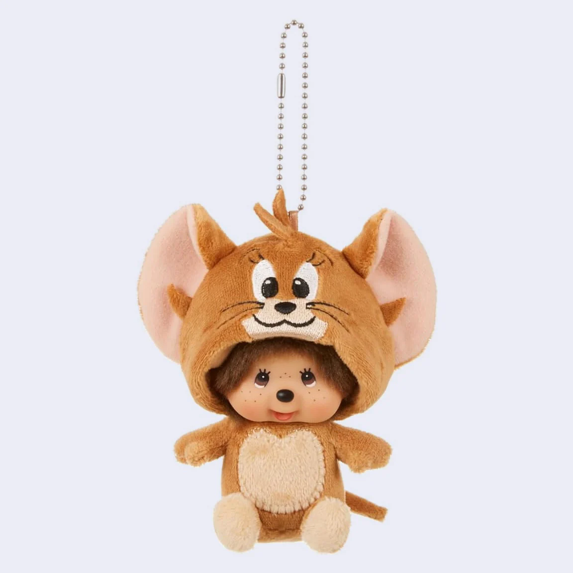 Monchhichi Jerry Mouse Plush Keychain (Tom & Jerry)