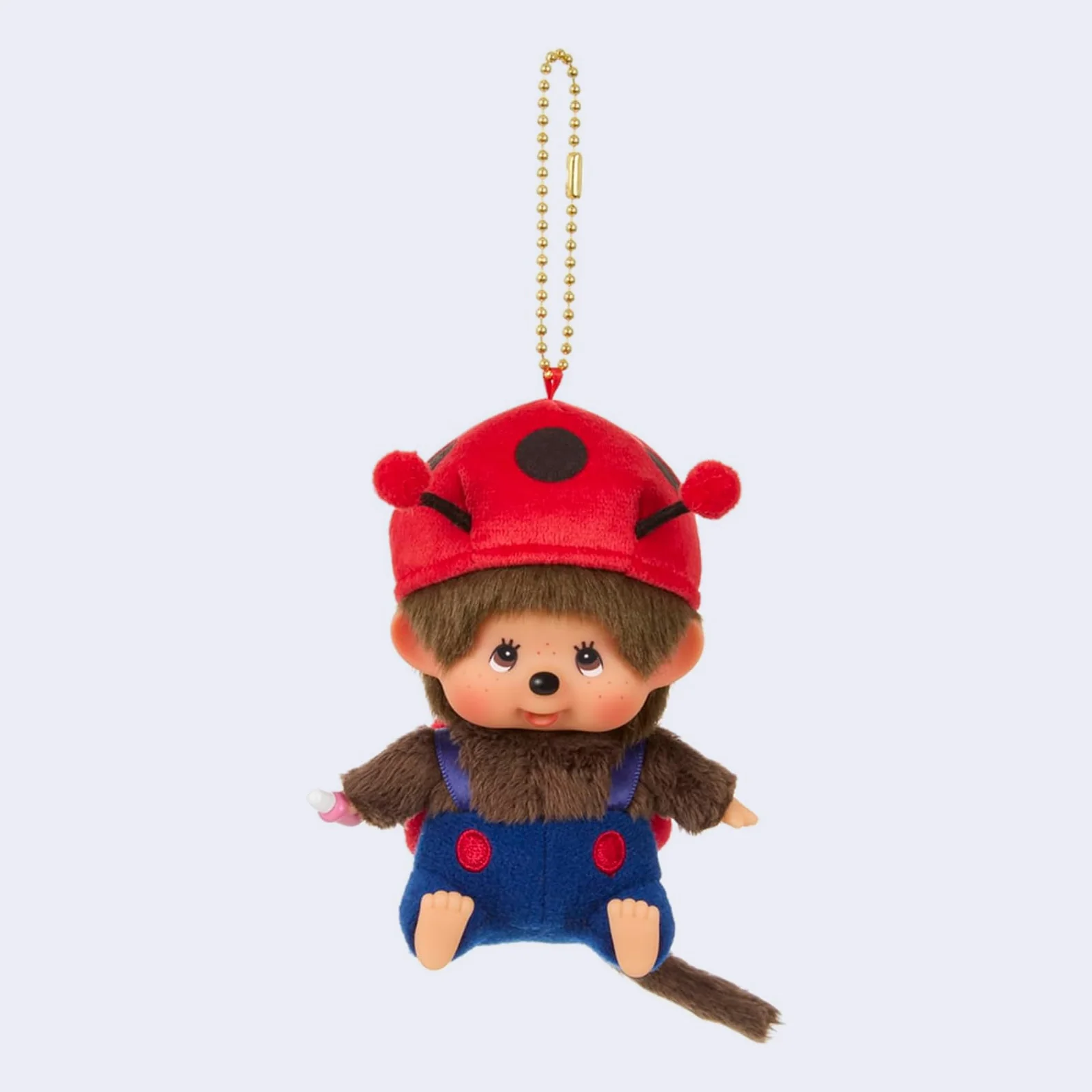 Monchhichi Ladybug Plush Keychain