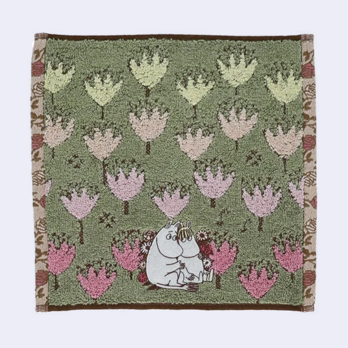 Moomin - Hand Towel (Hugging - Flowers)