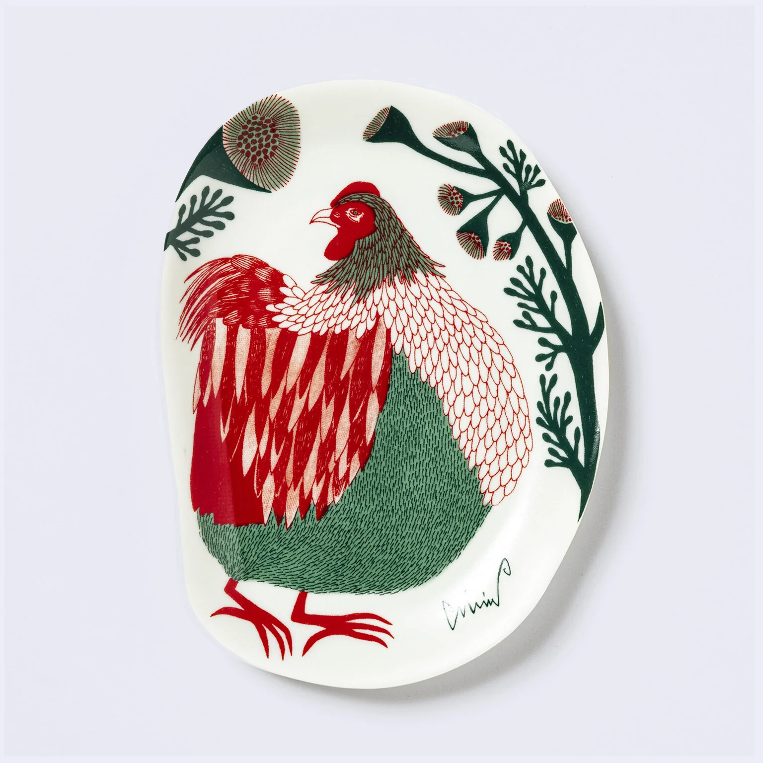 MoritaMiW - Decorative Rooster Serving Tray