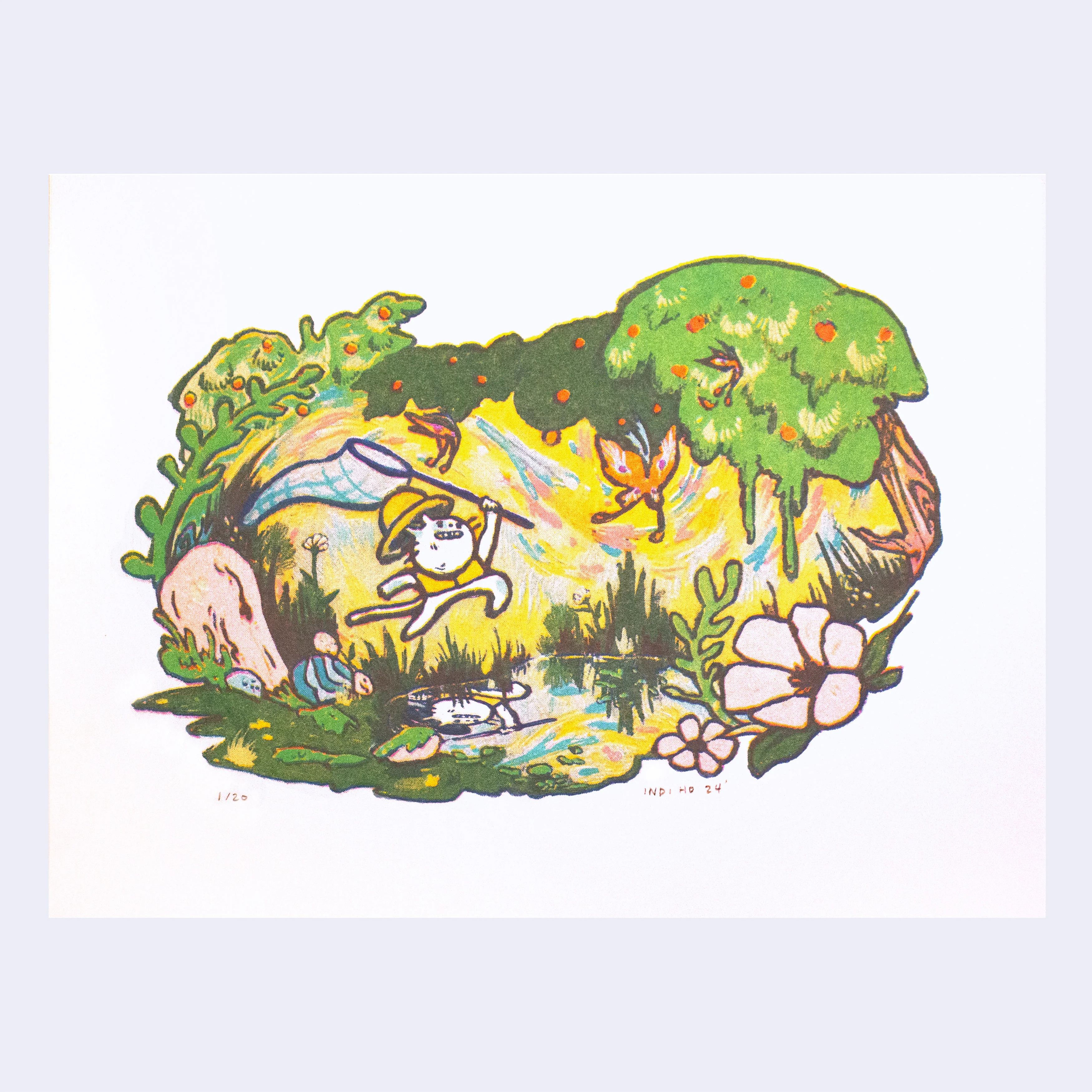 Indi Ho - "I Dreamed of Happy Chases" Risograph (Neko 2024)