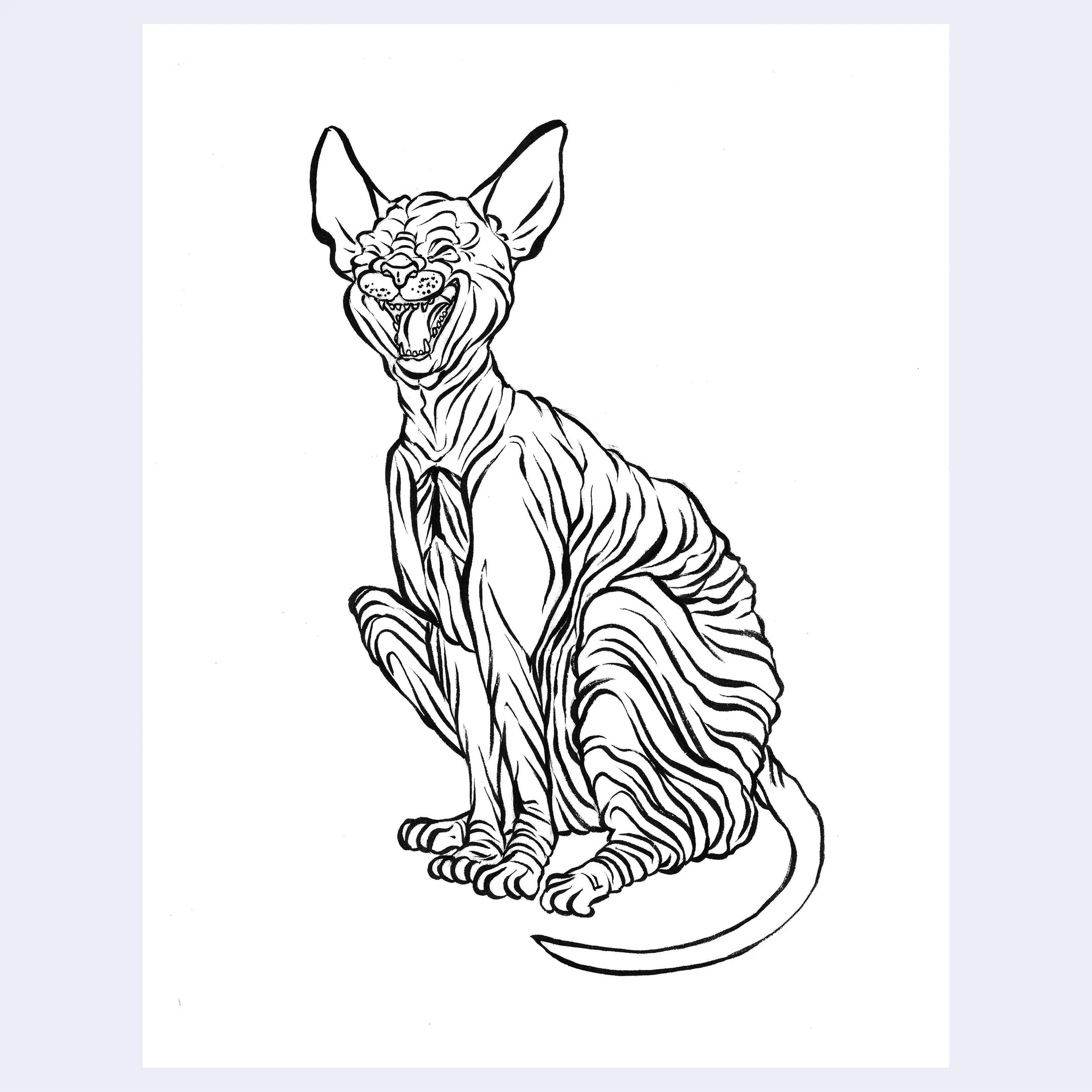 Neko 2024 - Printed Pony (Nat Center) - "Naked Cat"