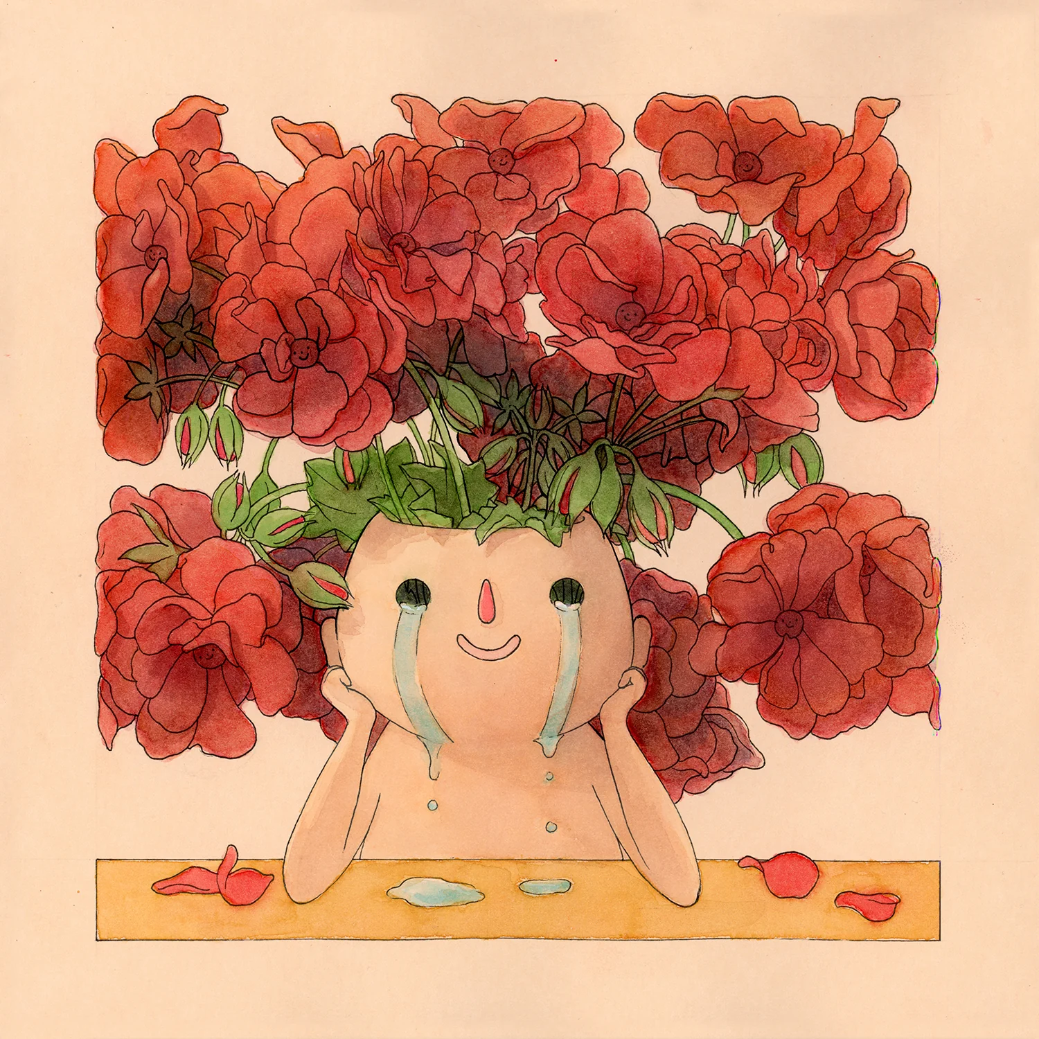 Post-it Show 18 (2022) - #15 - Felicia Chiao - "Geraniums"