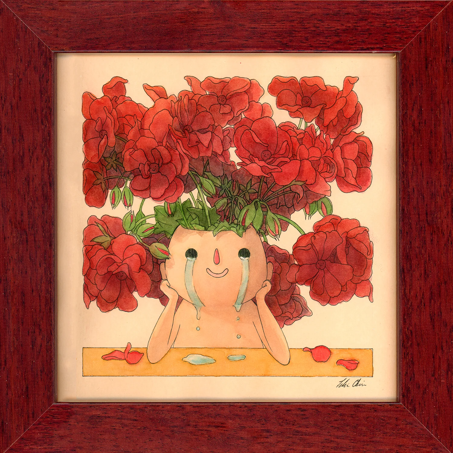 Post-it Show 18 (2022) - #15 - Felicia Chiao - "Geraniums" - Image 2