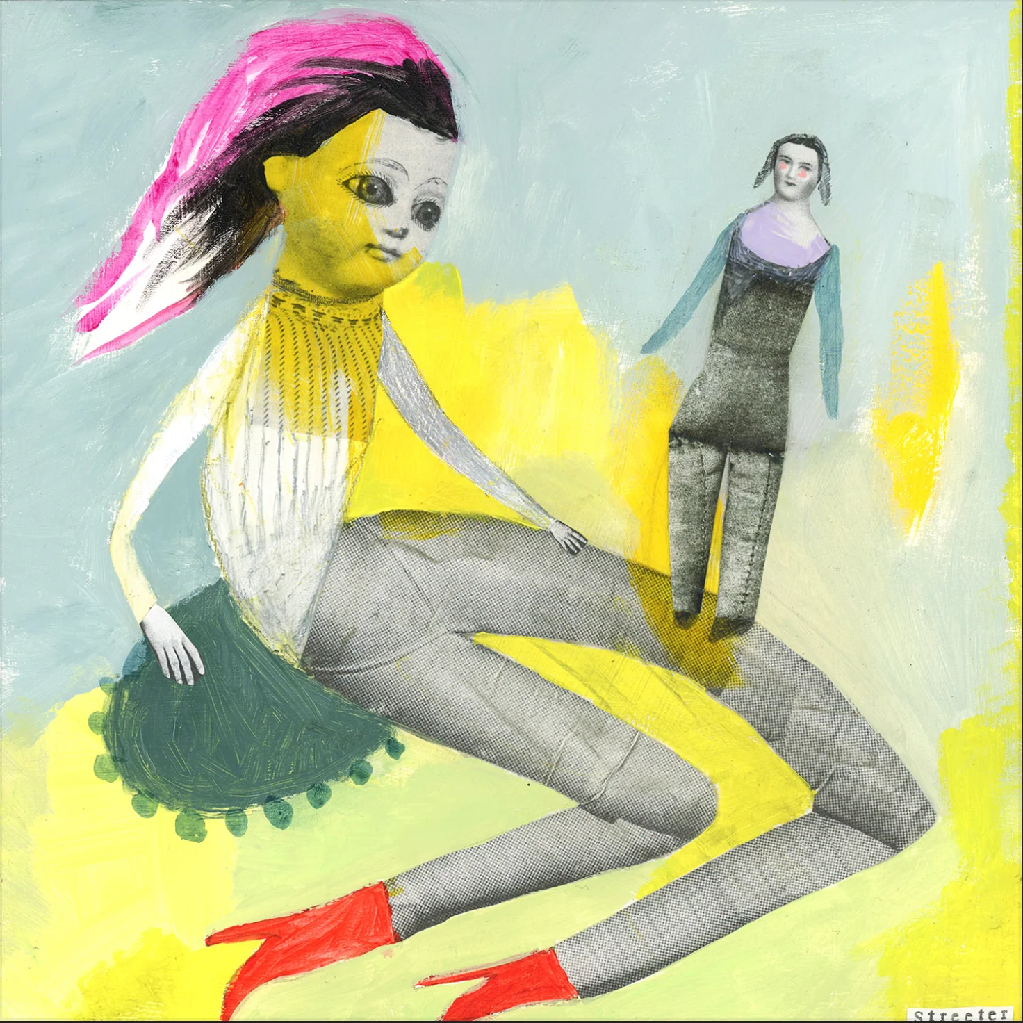 Post-it Show 19 (2023) - #16 - Katherine Streeter - "Dollfriend 2"