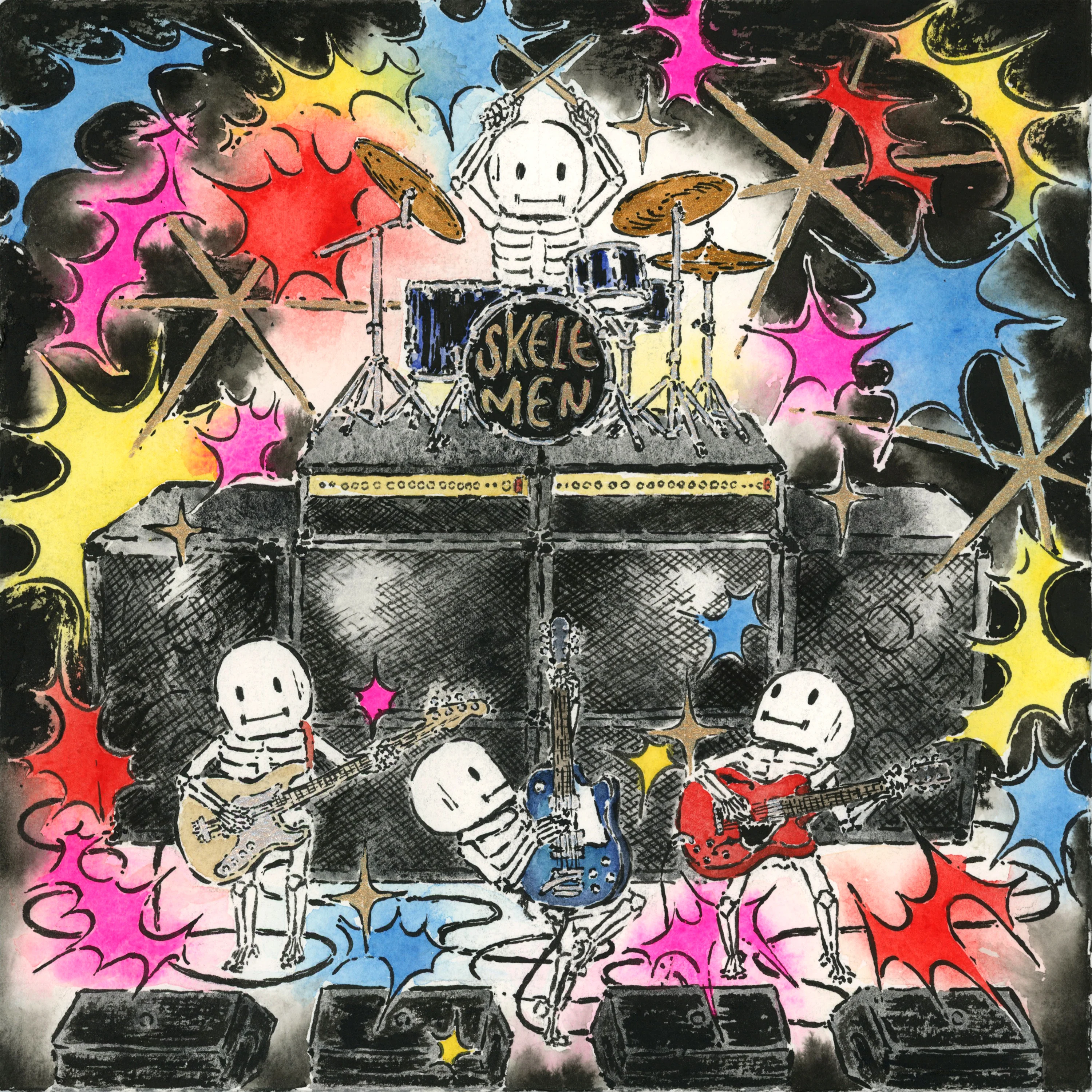Post-it Show 19 (2023) - #26 - Kelly Yamagishi - "Skelemen Sounds"