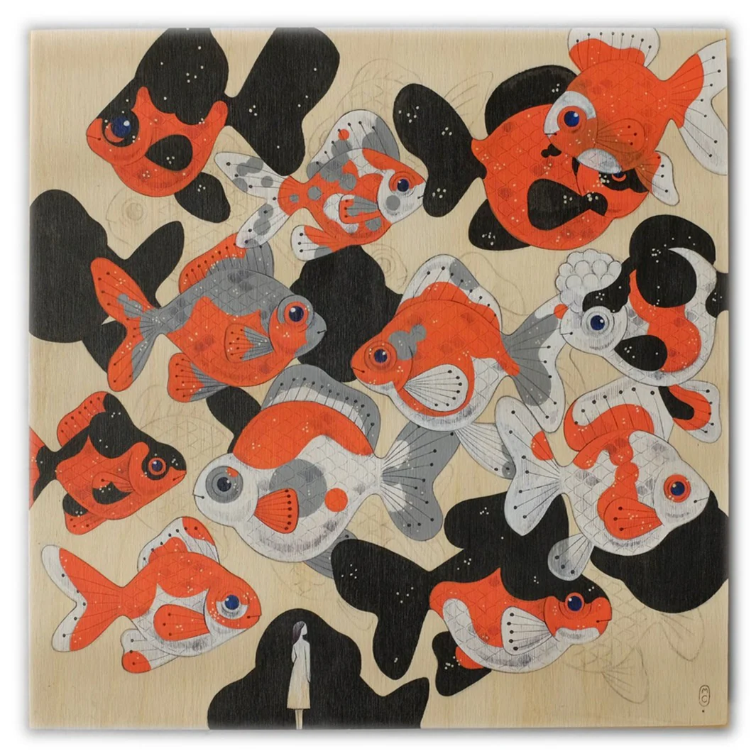 Post-it Show 19 (2023) - #23 - Maggie Chiang - "Goldfishes"