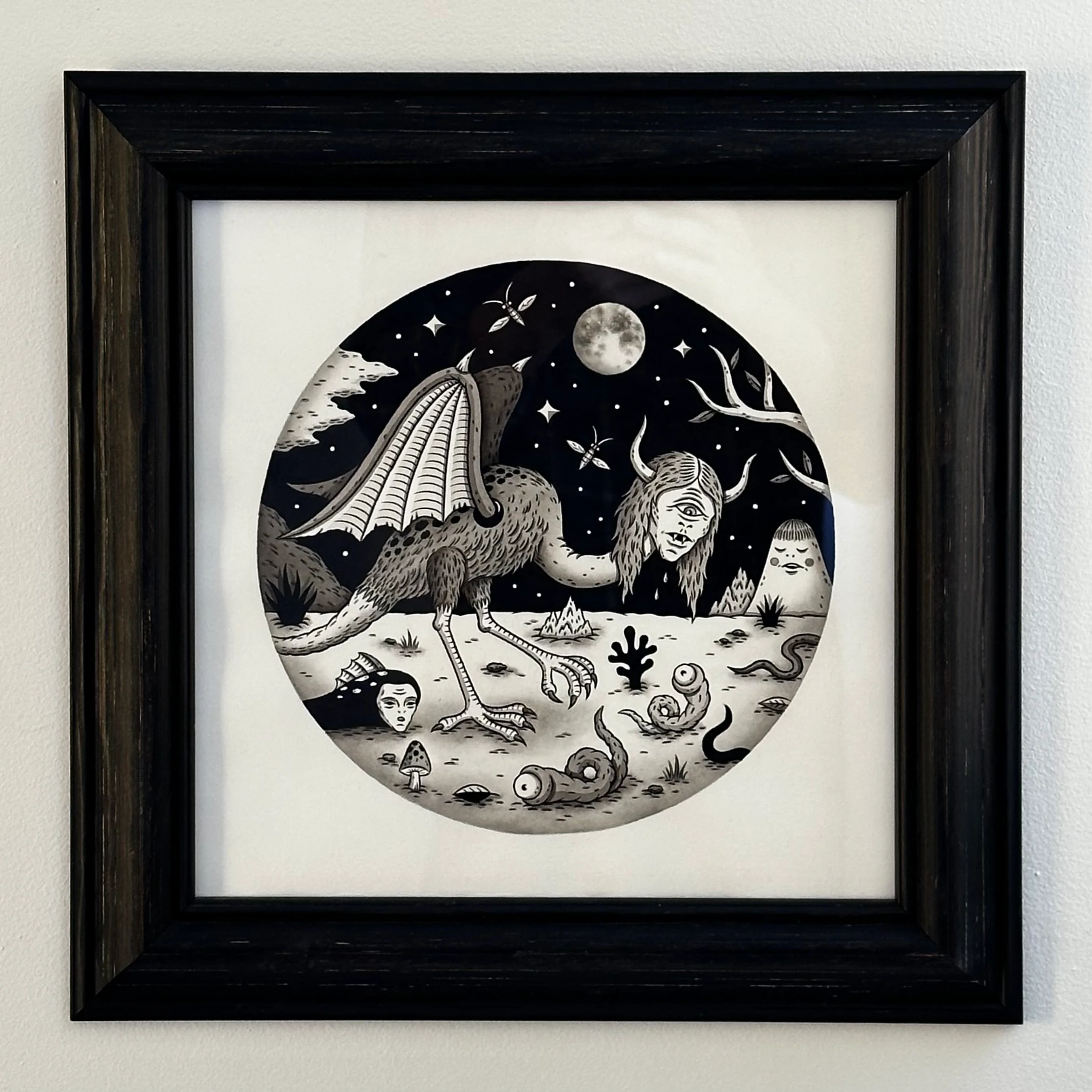 Post-it Show 20 (2024) - #18 - Jon Macnair - "Night Hunt" - Image 2