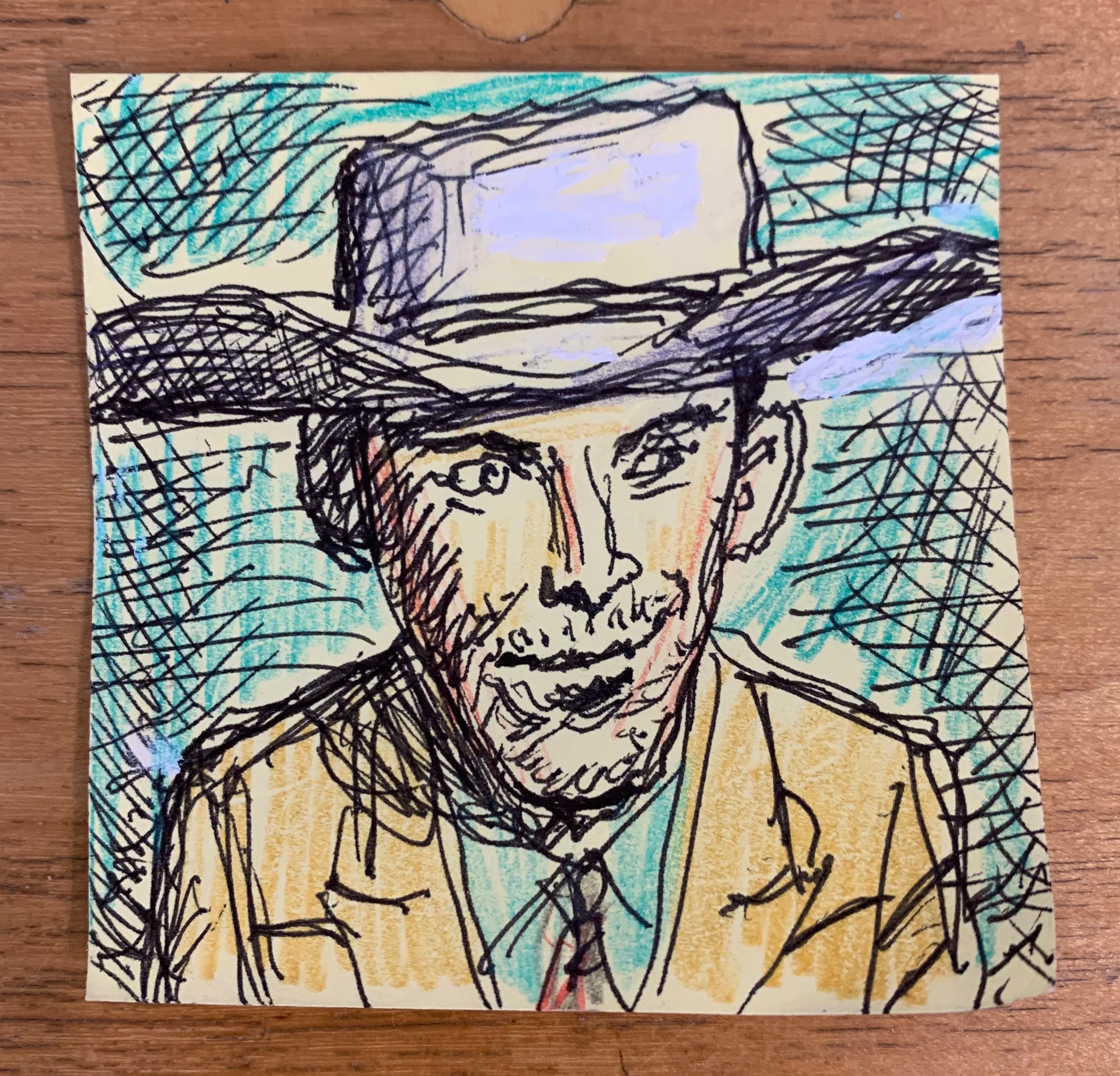 Post-it Show 2020 - Charlie Powell - "Hank Williams" - Image 2