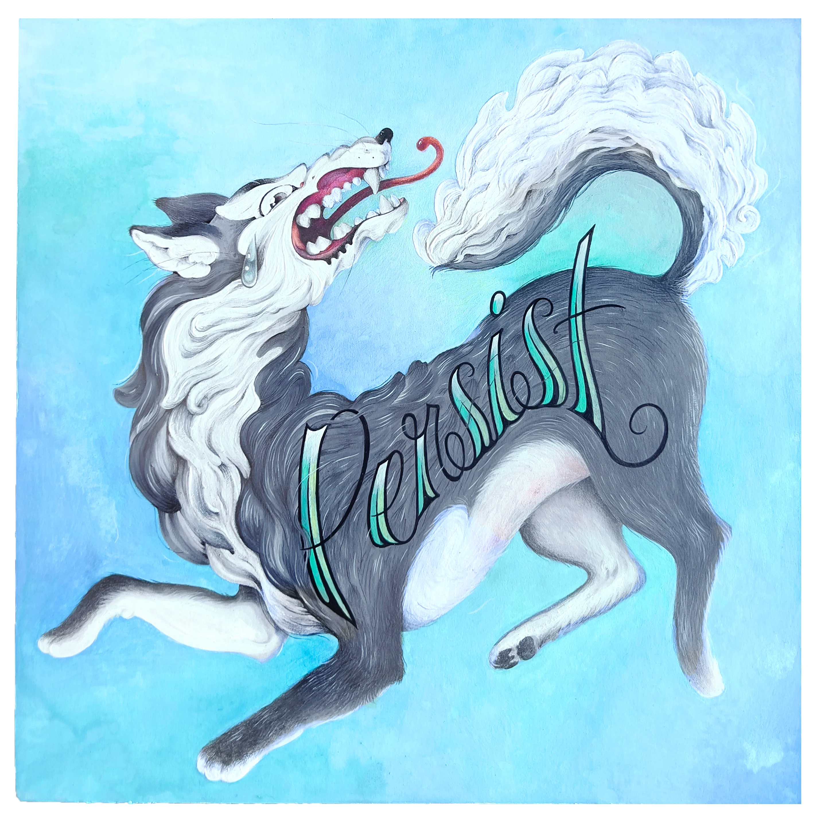 Post-it Show 2021 - Cassia Lupo - "Persist Wolf"