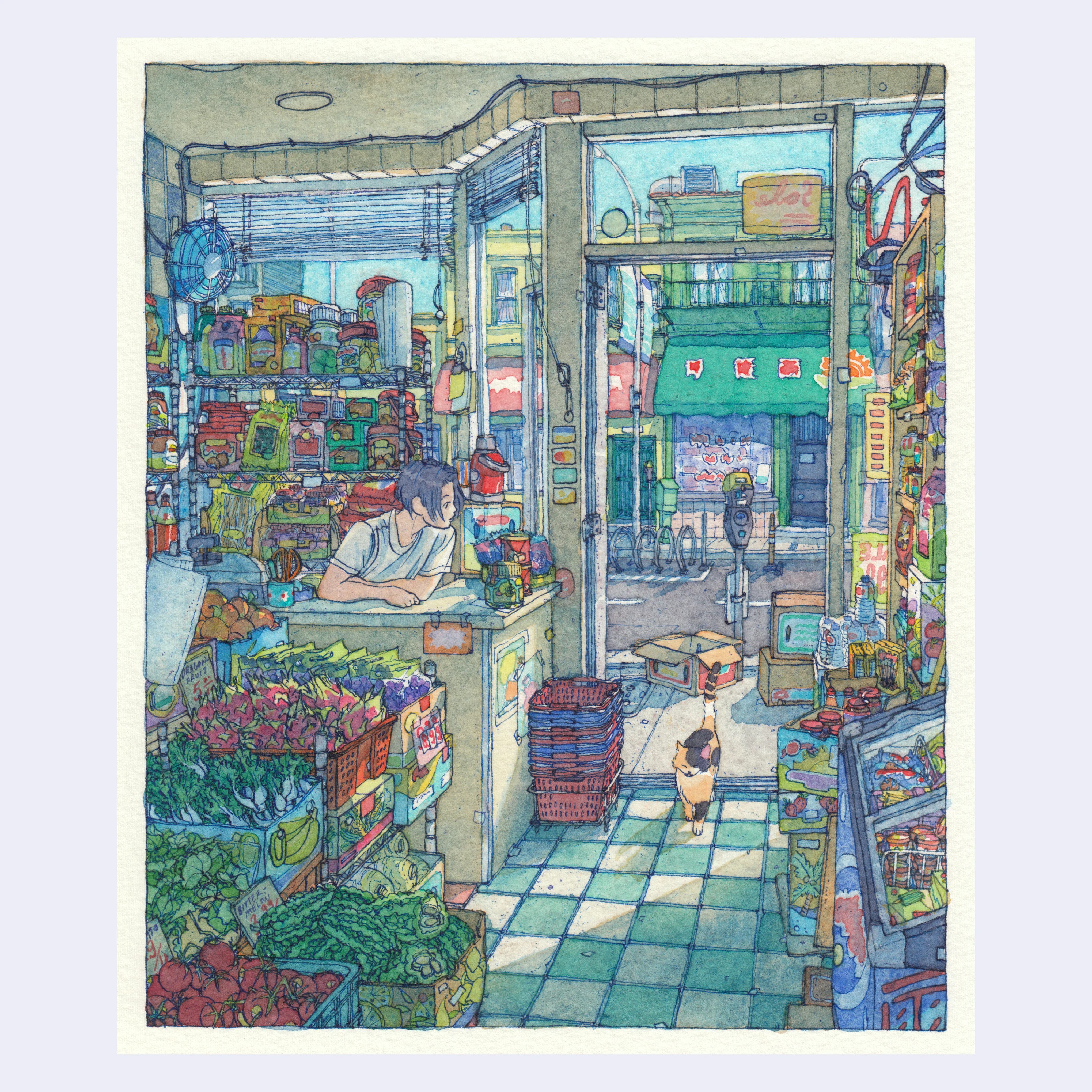 Rain Szeto - "First Customer" Art Print