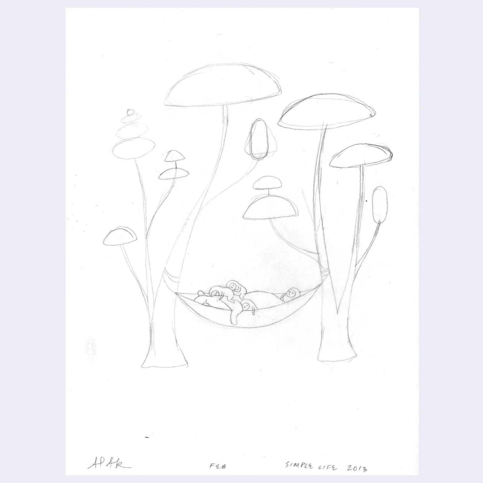 Raku (Mini) Gaki - APAK - "Simple Life February 2013"