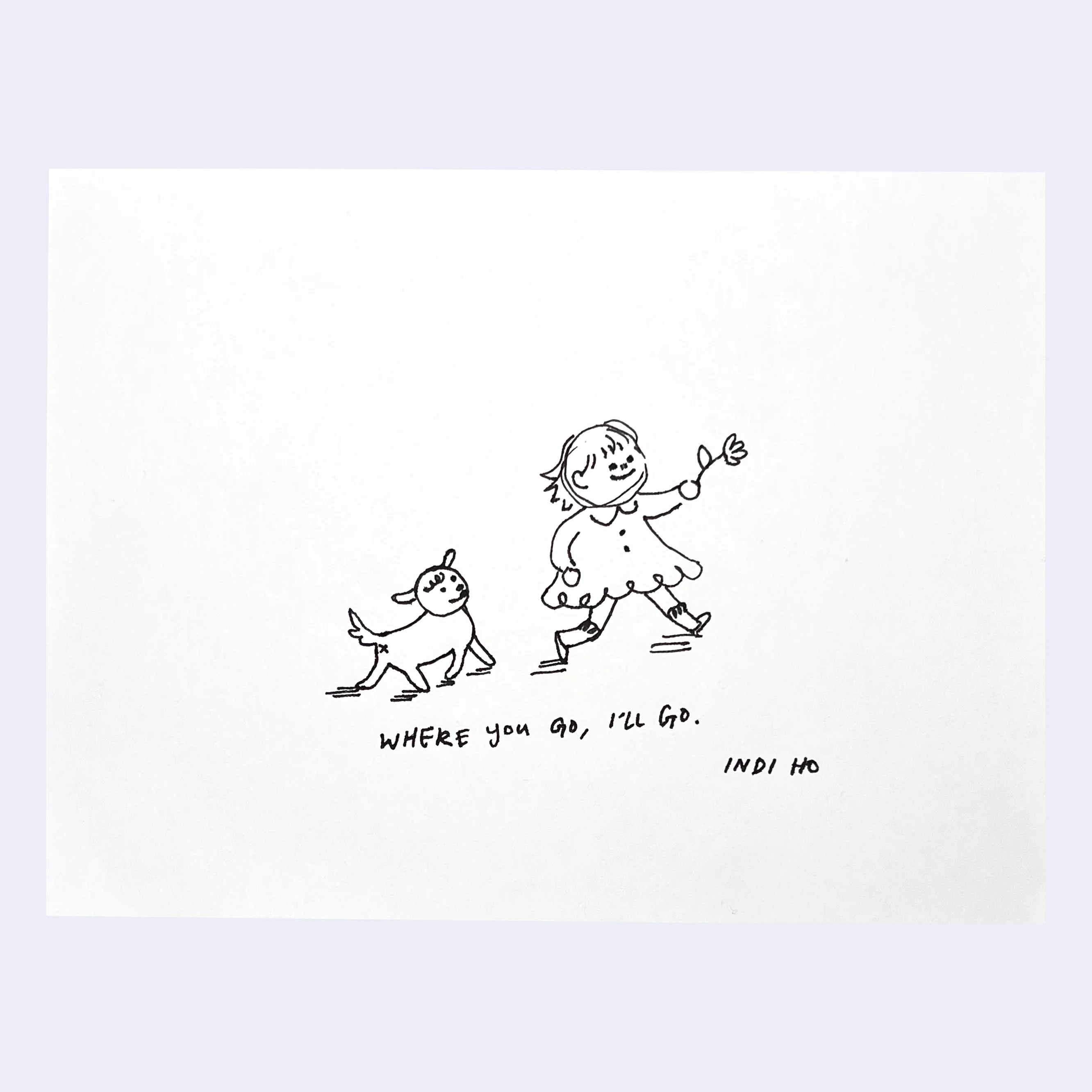Raku (Mini) Gaki - Indi Ho - "Where You Go, I'll Go"