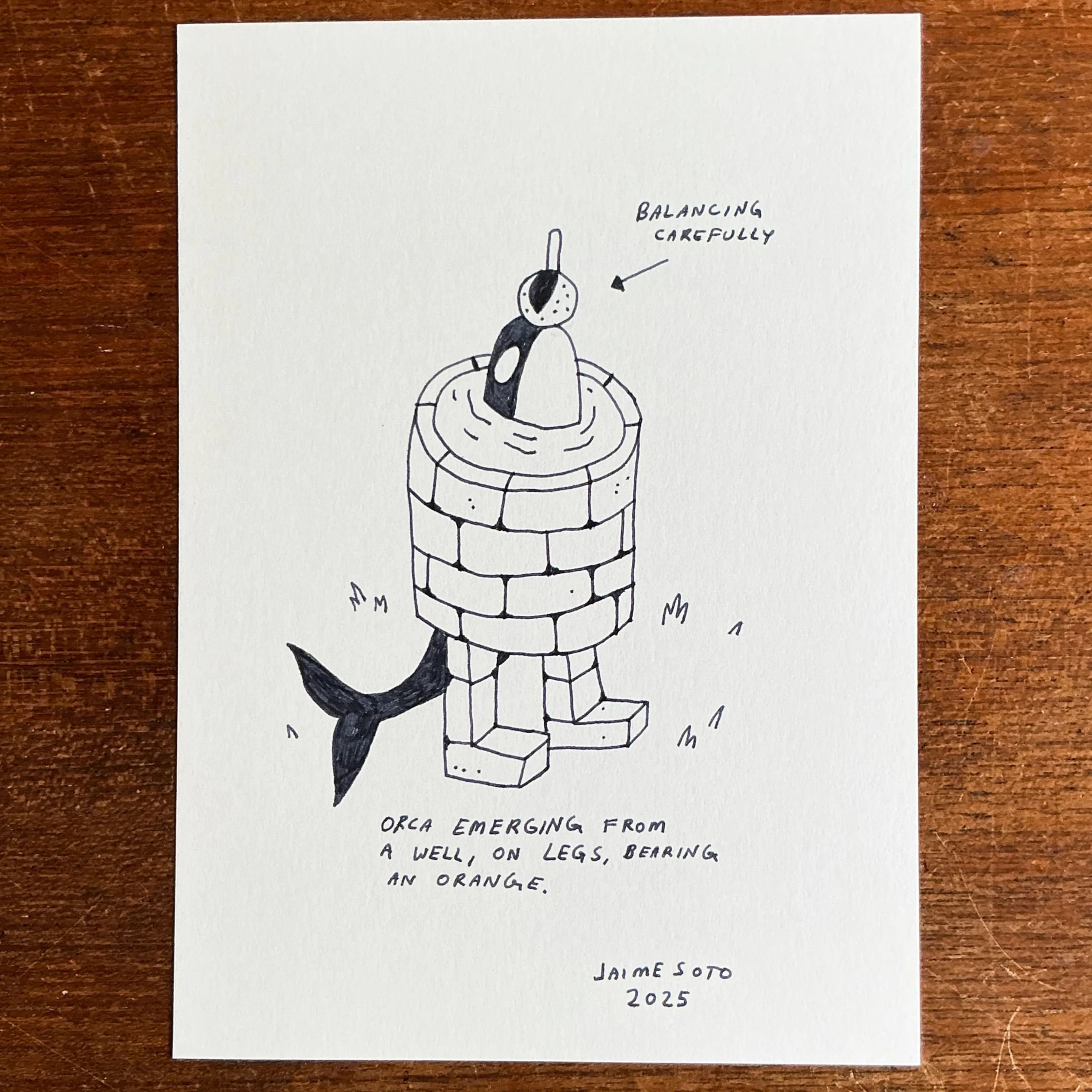 Raku (Mini) Gaki - Jaime Soto - "Well of the Orca"