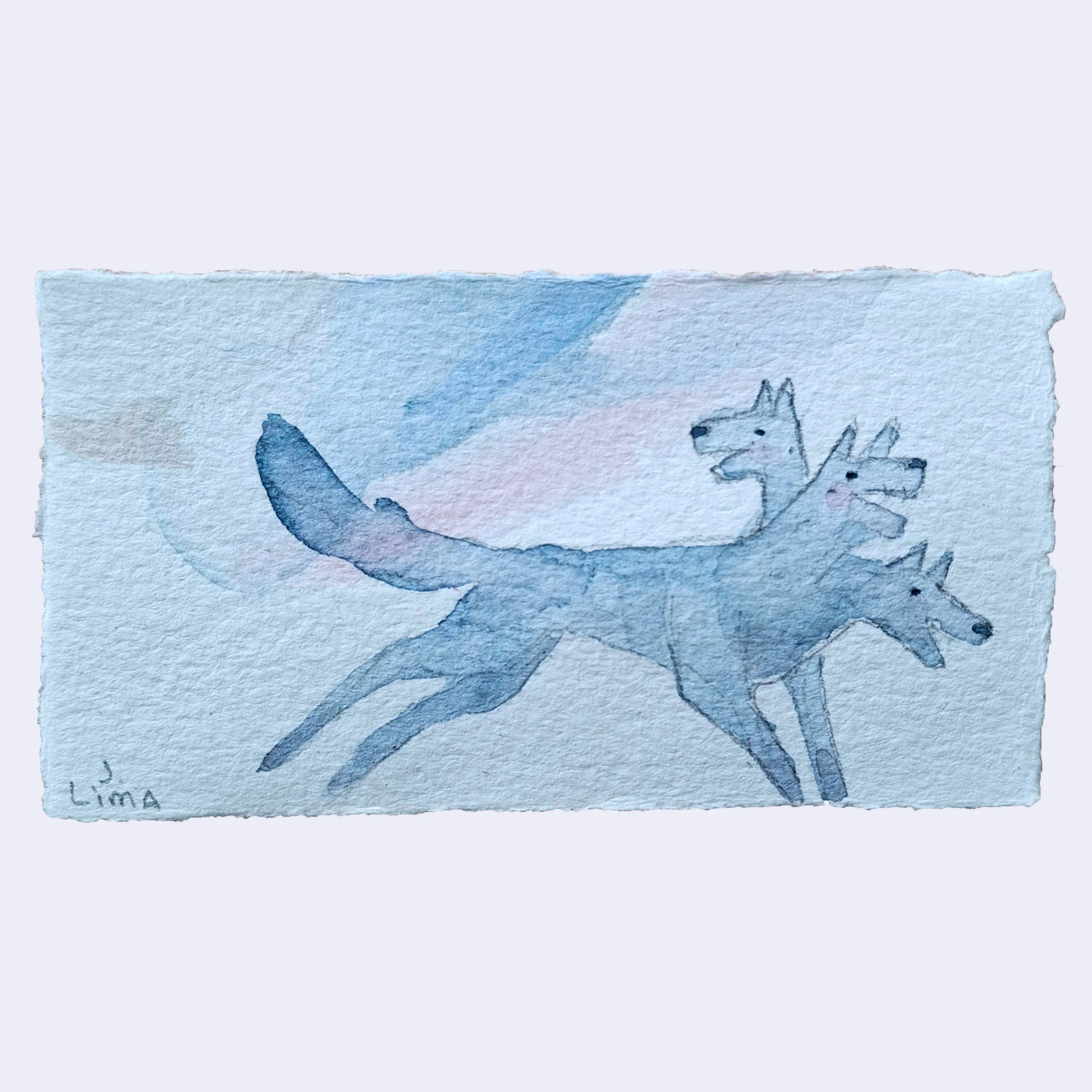 Raku (Mini) Gaki - Jenn Lima - "Cerberus"