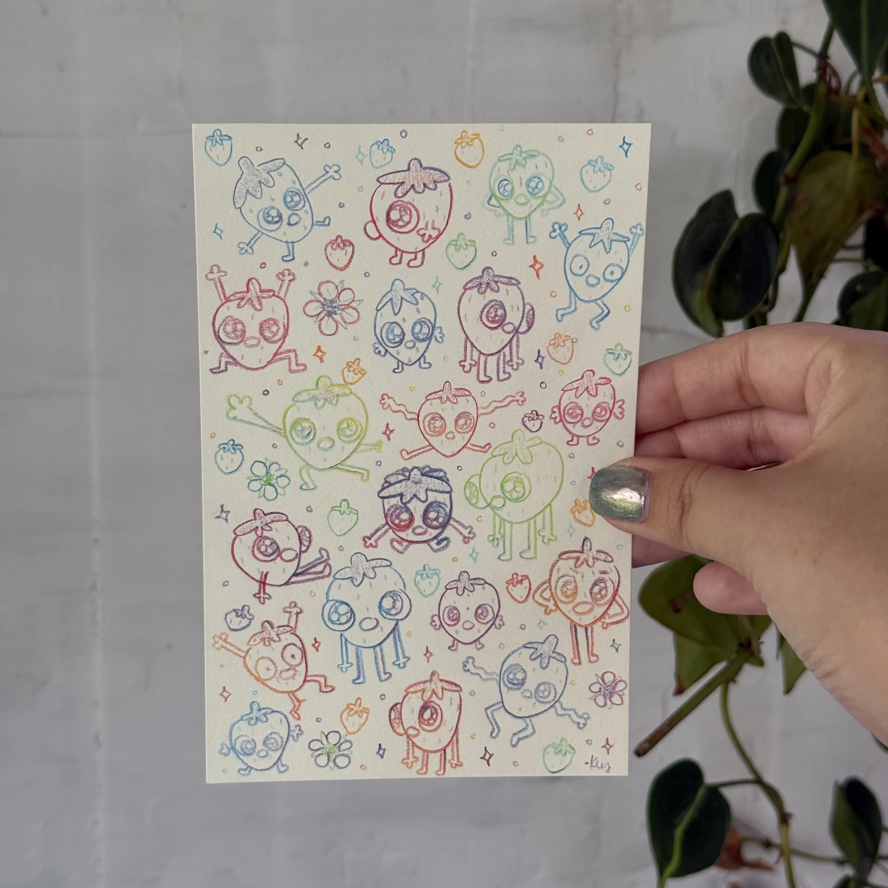 Raku (Mini) Gaki - Key Antionette - "Strawberry Tales"