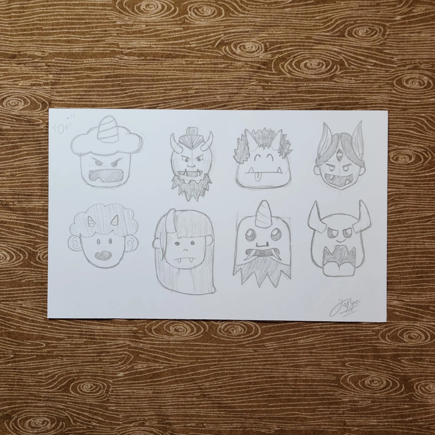 Raku (Mini) Gaki - Lap Ngo - "Oni Sketch"