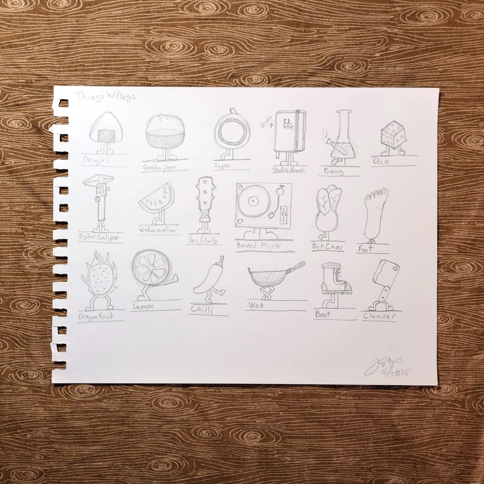 Raku (Mini) Gaki - Lap Ngo - "Things With Legs Sketch"