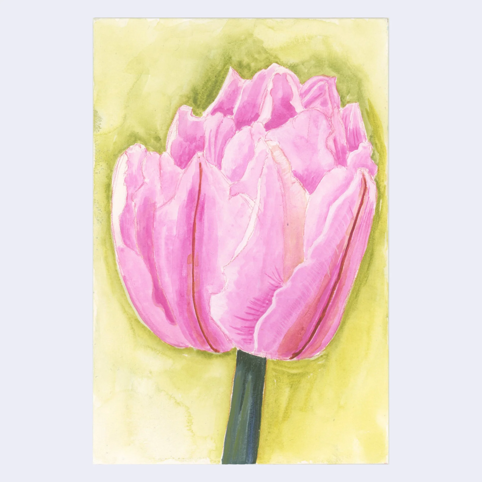 Raku (Mini) Gaki - Nikki Longfish - "Gabi's Tulip"