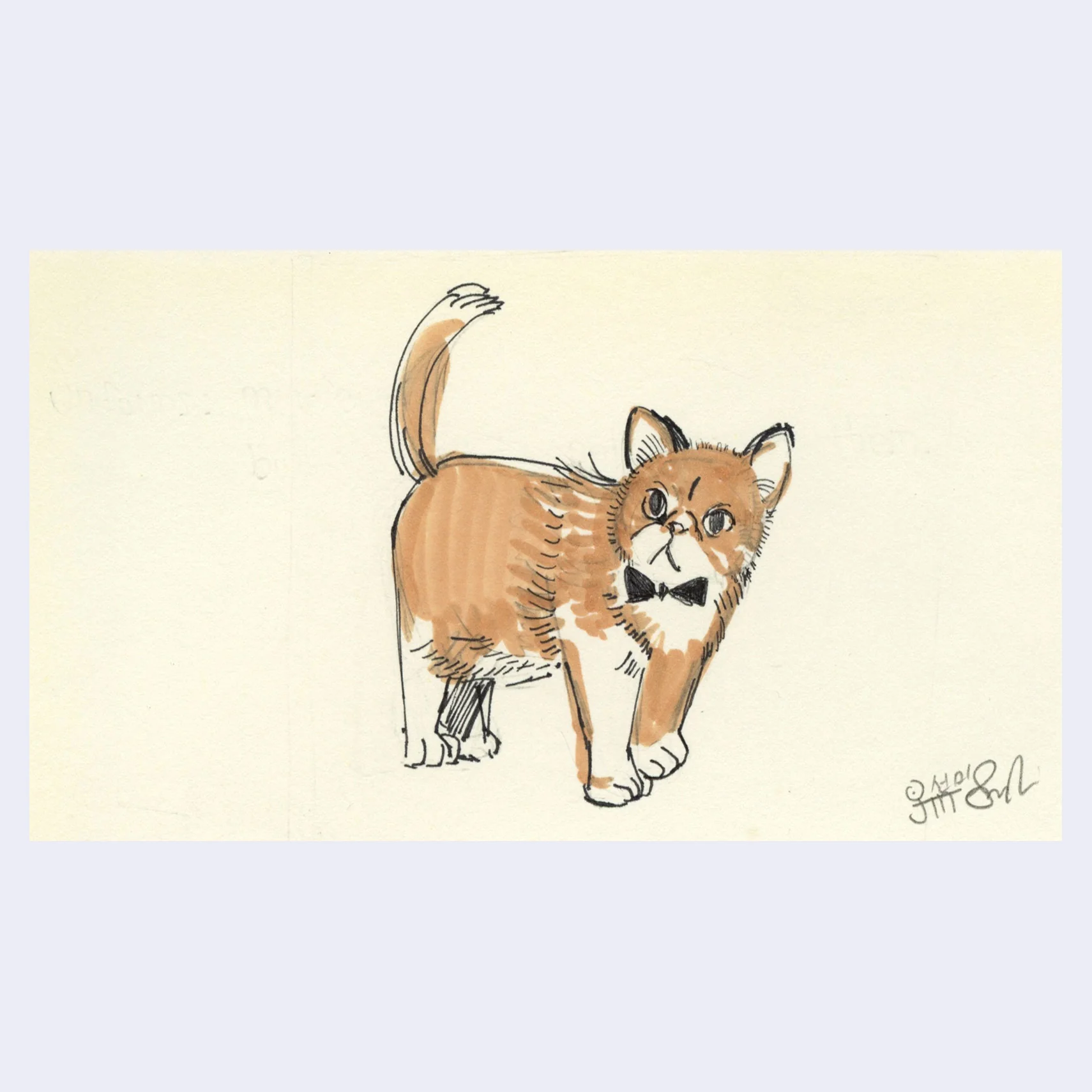 Raku (Mini) Gaki - S.Jin - "Mr. Mittens"