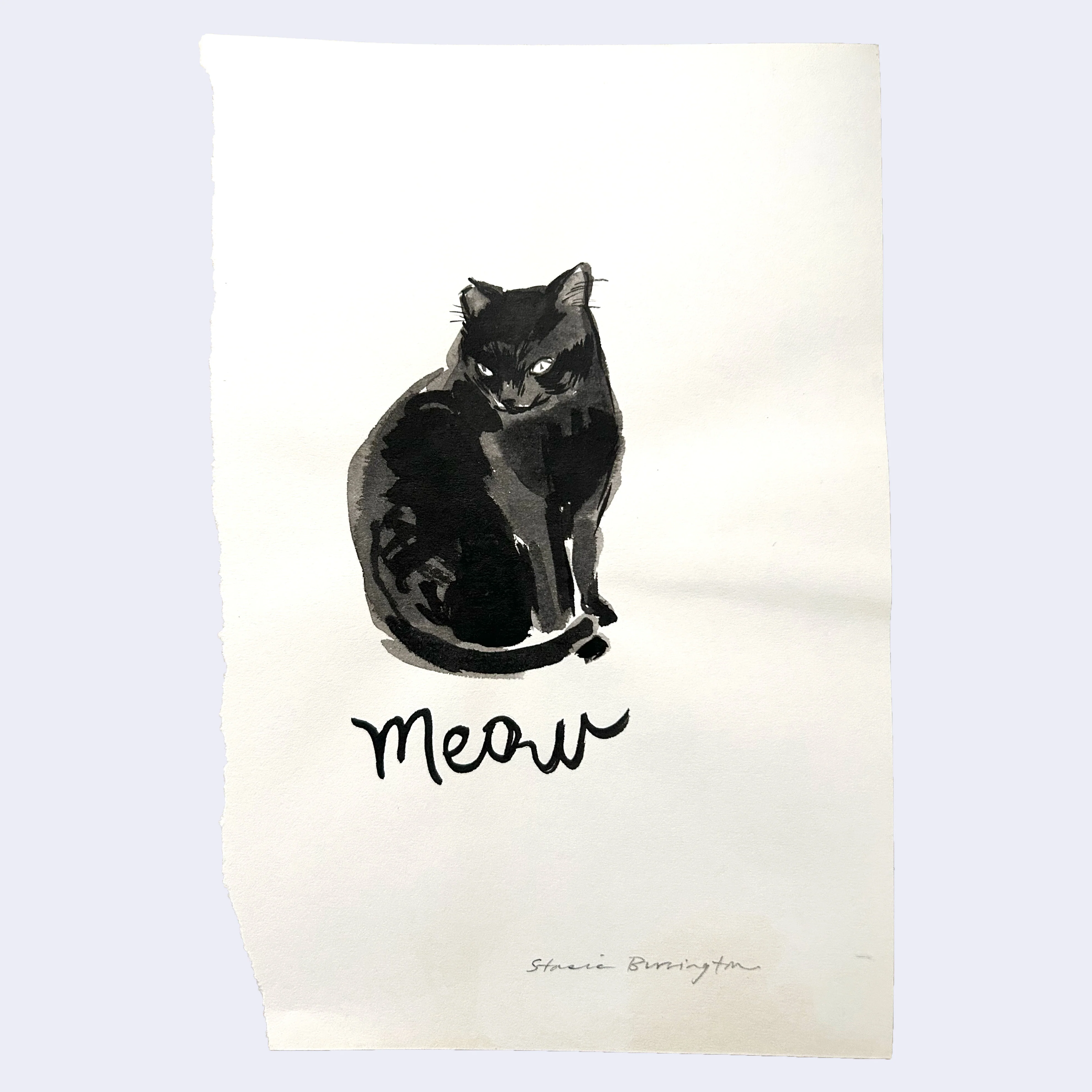 Raku (Mini) Gaki - Stasia Yukika Burrington - "Meow"