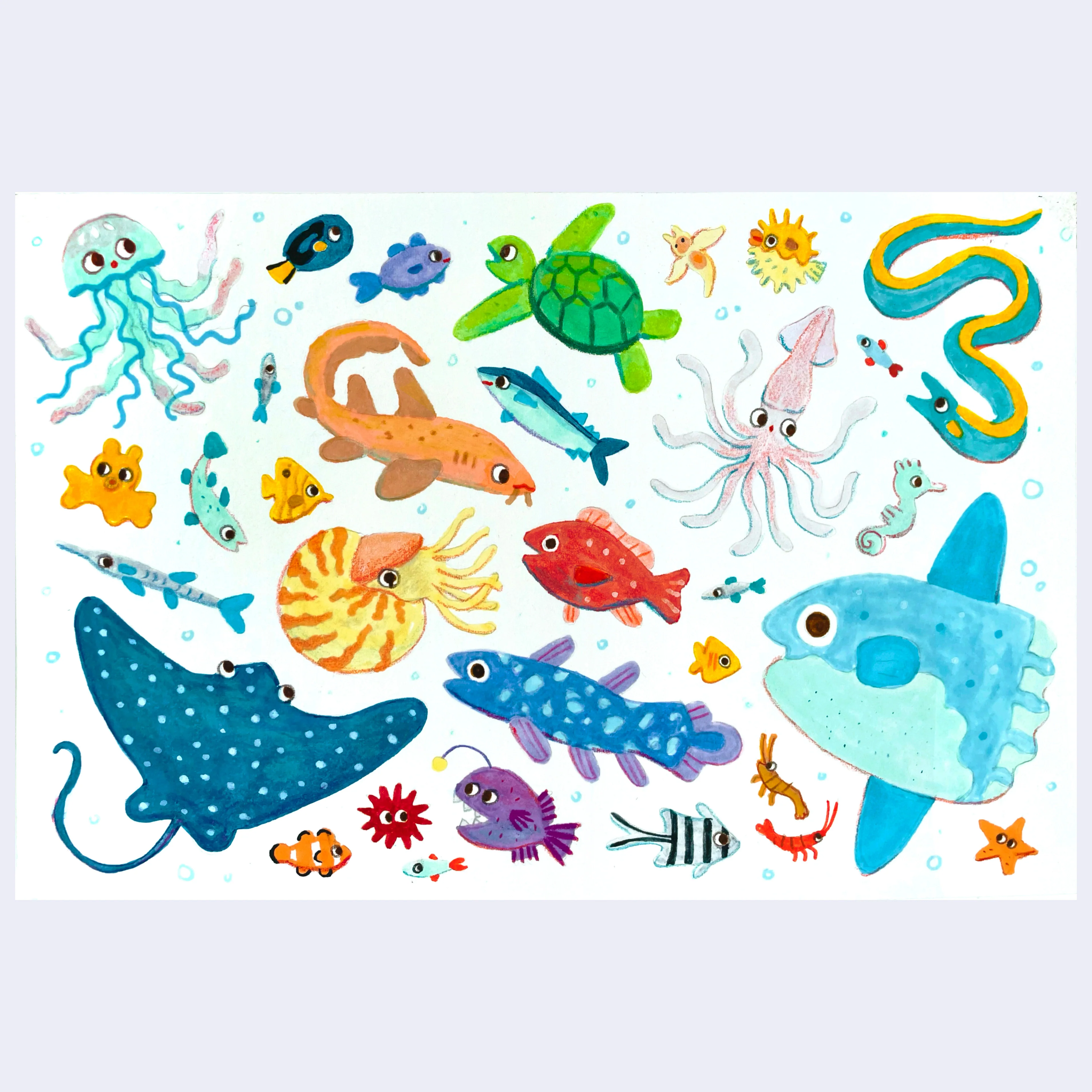 Raku (Mini) Gaki - Tinna Guo - "Sea Buddies"