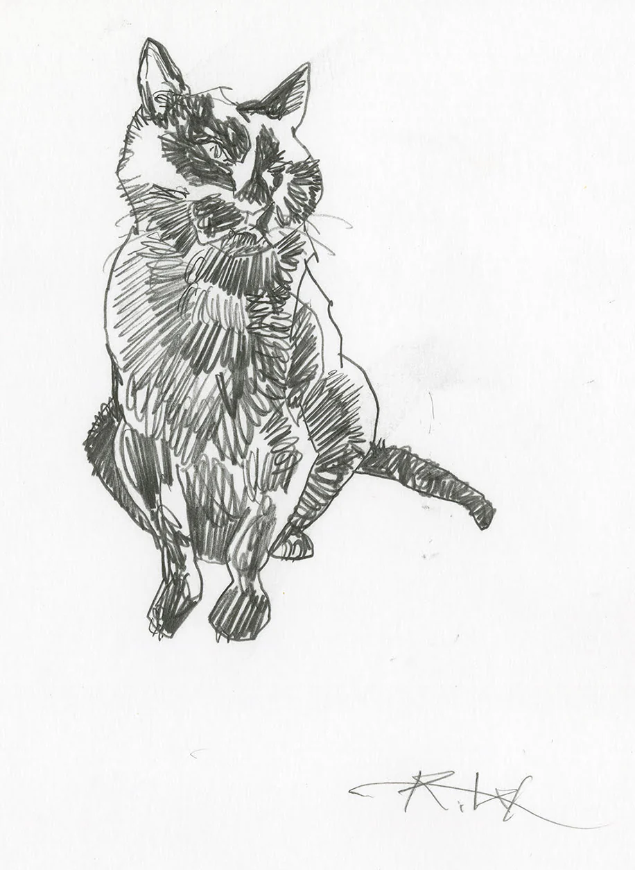 Rakugaki 2 - Kent Williams - #108 - Black Cat - Image 2