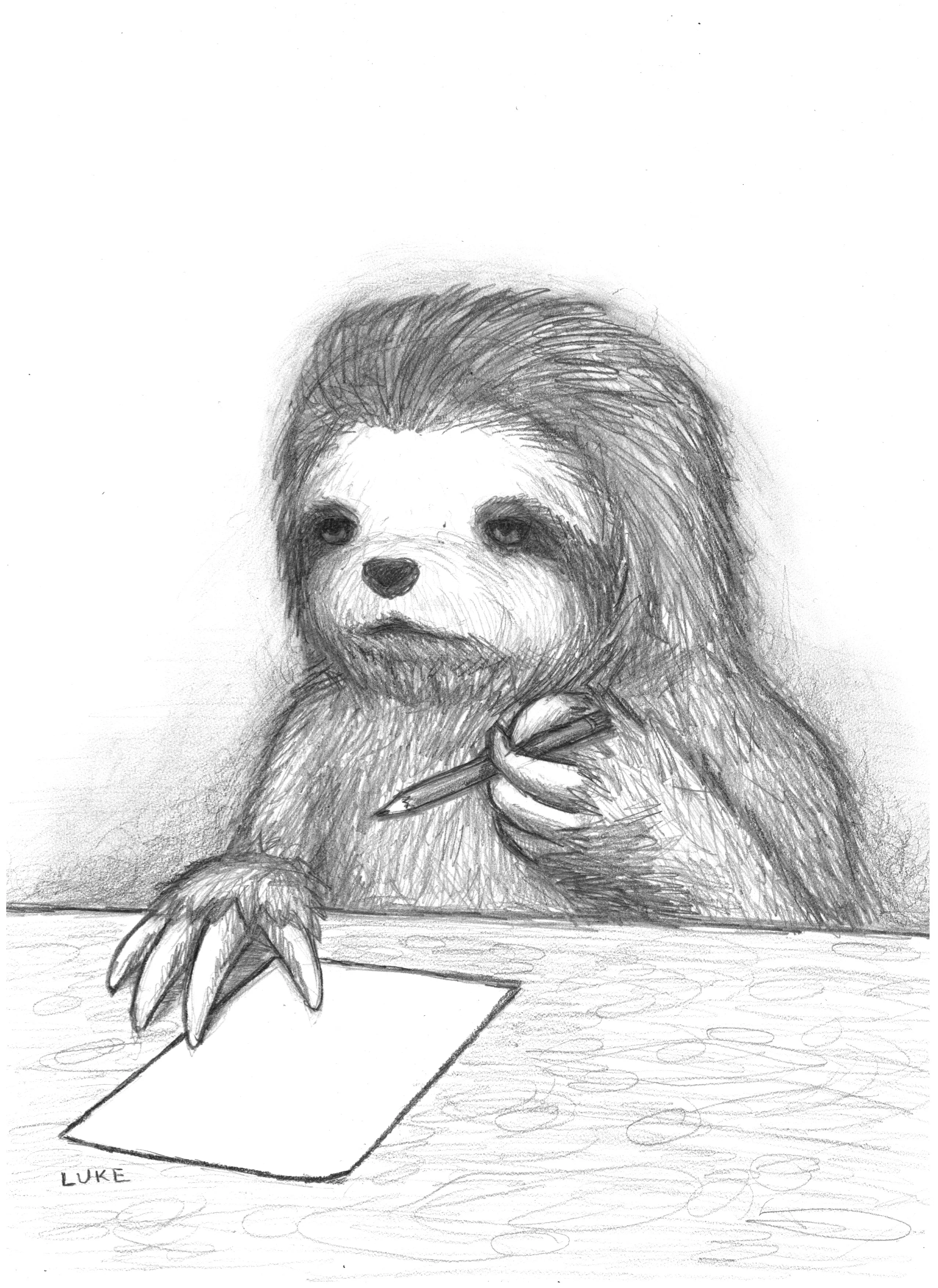 Rakugaki 2 - Luke Chueh - #346 - Sloth Life - Image 2