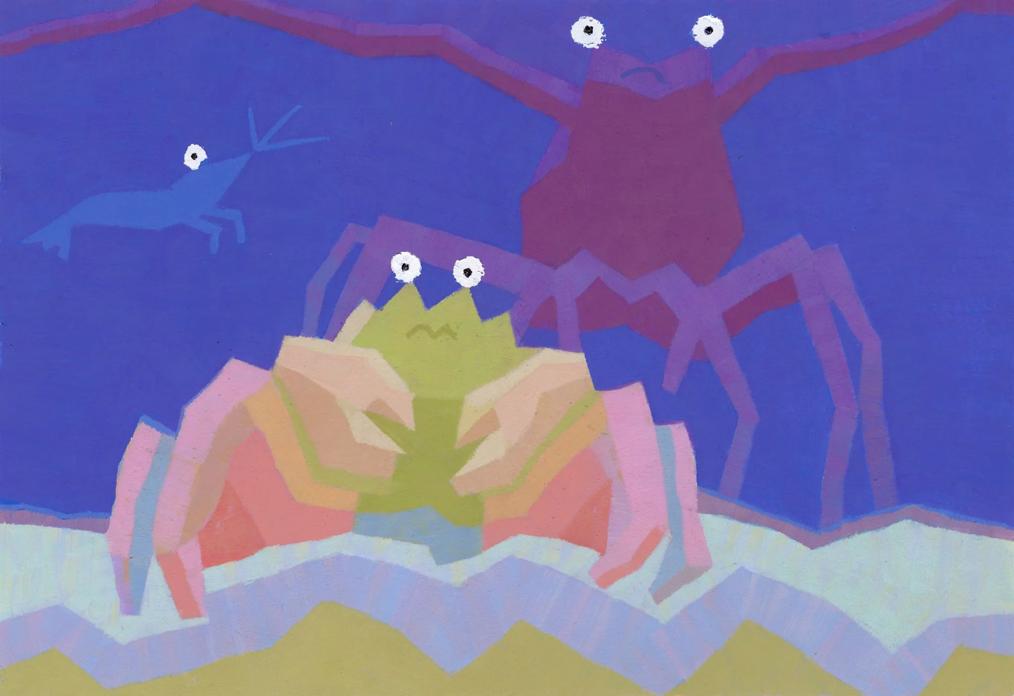 Rakugaki 2 - Peter Chan - #380 - Crab 2 - Blue - Image 3