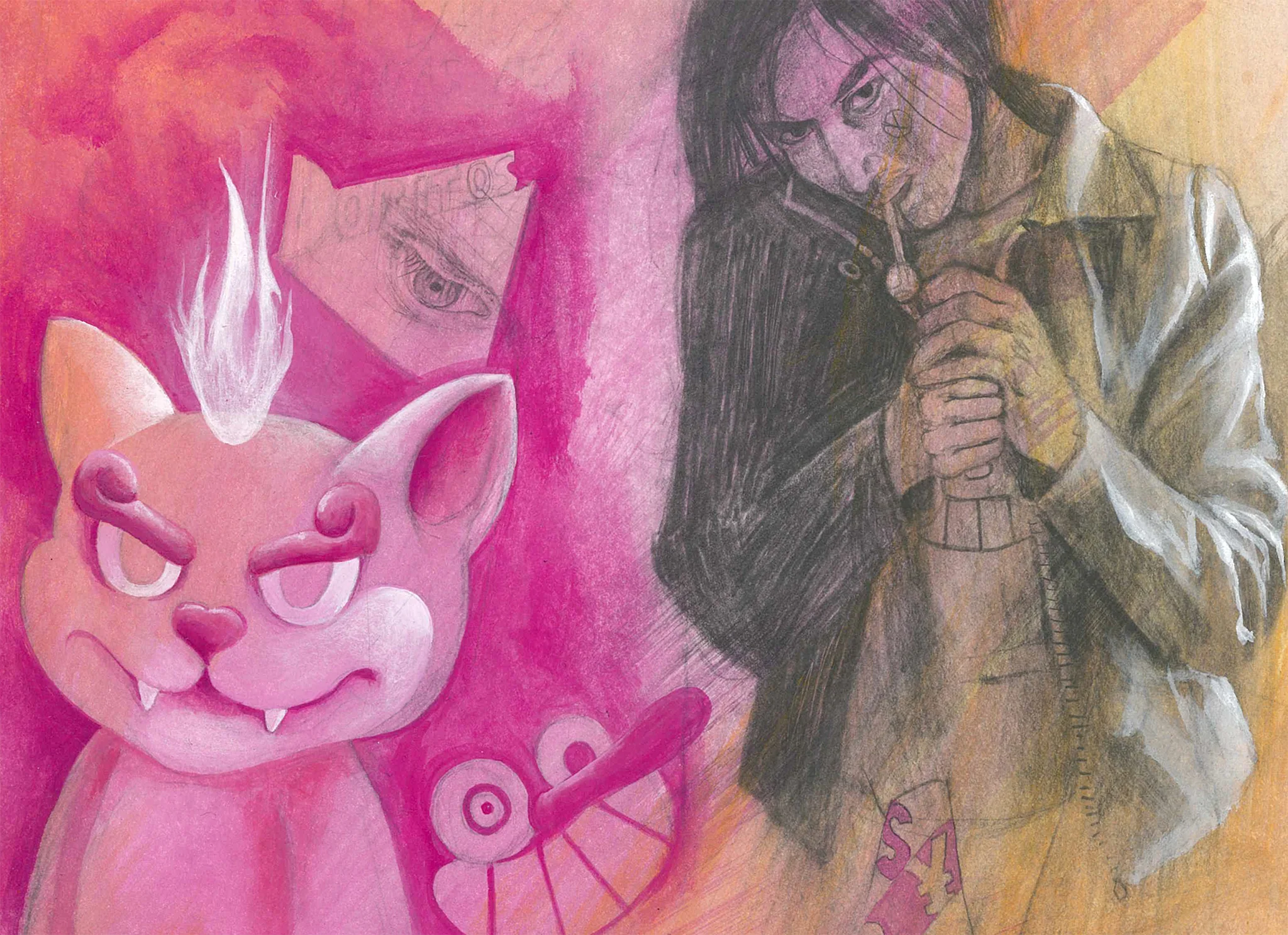 Rakugaki 2 - Viizage - #331 - Cuellar and Mr. Cat - Image 2