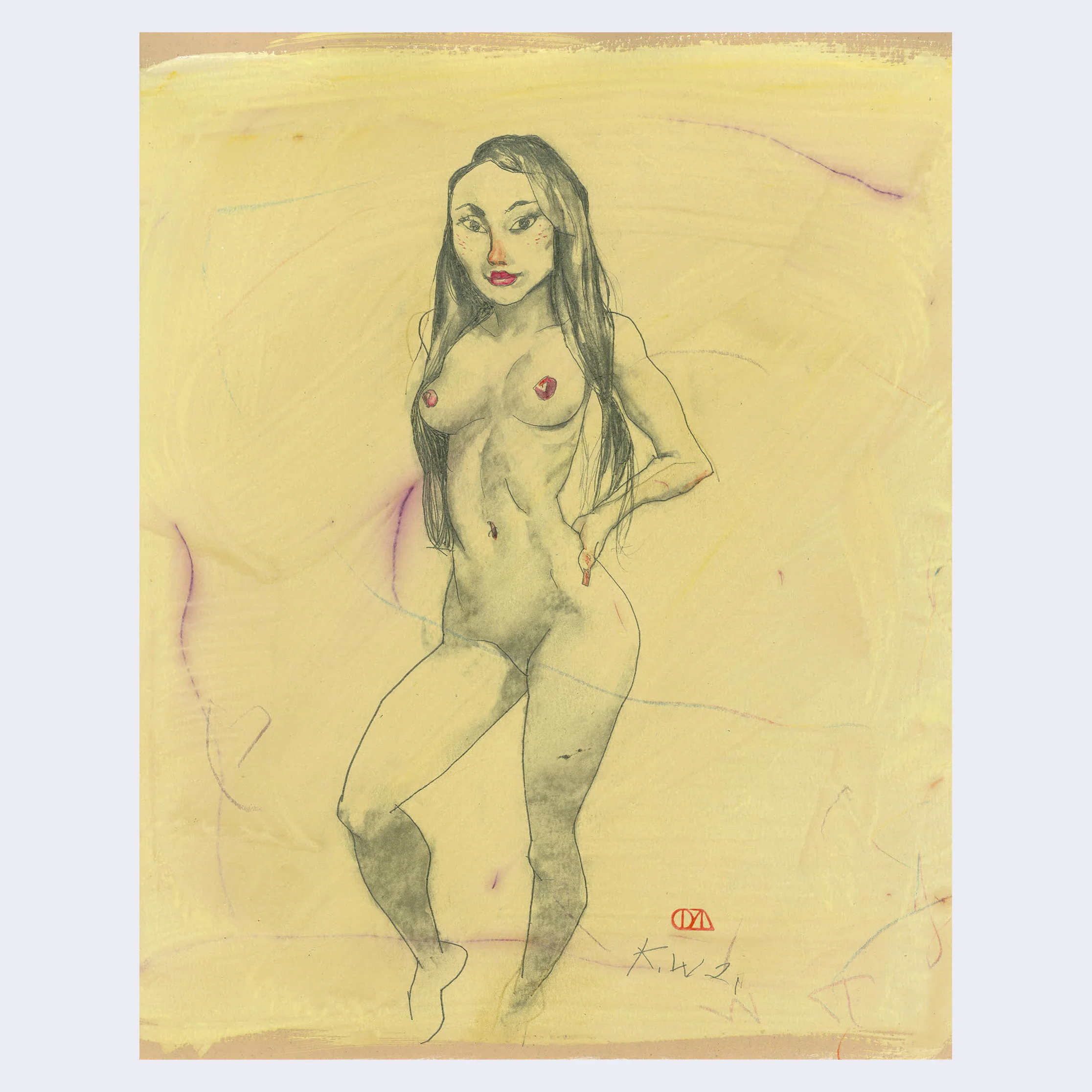 Rakugaki 3 - Kent Williams - #80 - "Girl 3"
